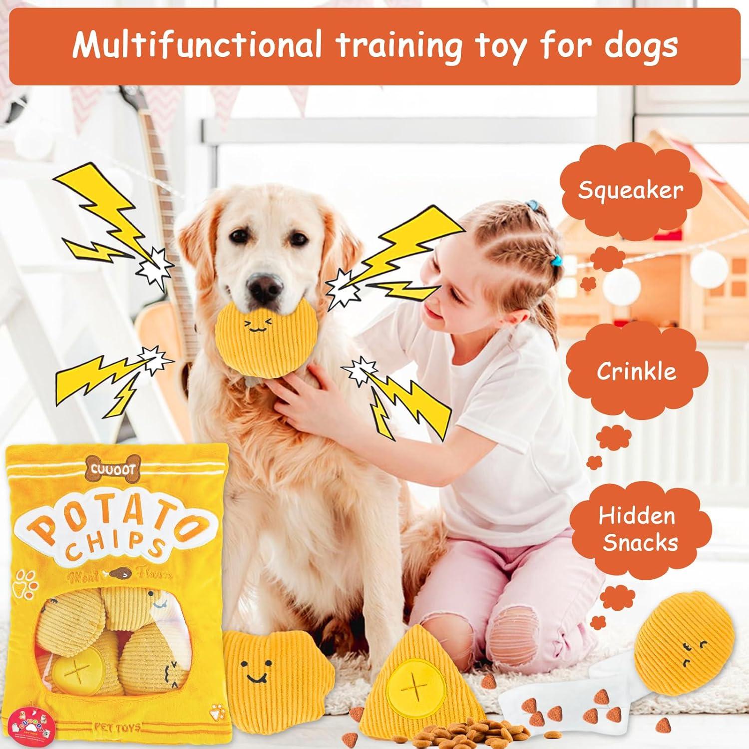 Juguete de rompecabezas para perros CUUOOT - Papas fritas 20x15 cm