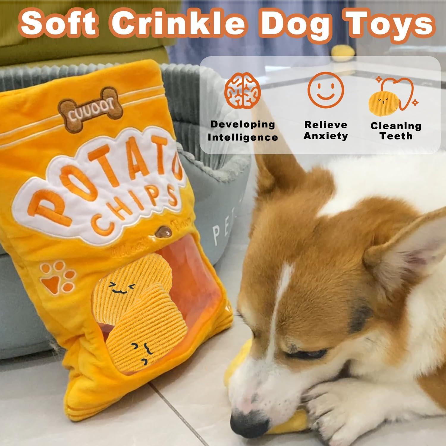 Juguete de rompecabezas para perros CUUOOT - Papas fritas 20x15 cm