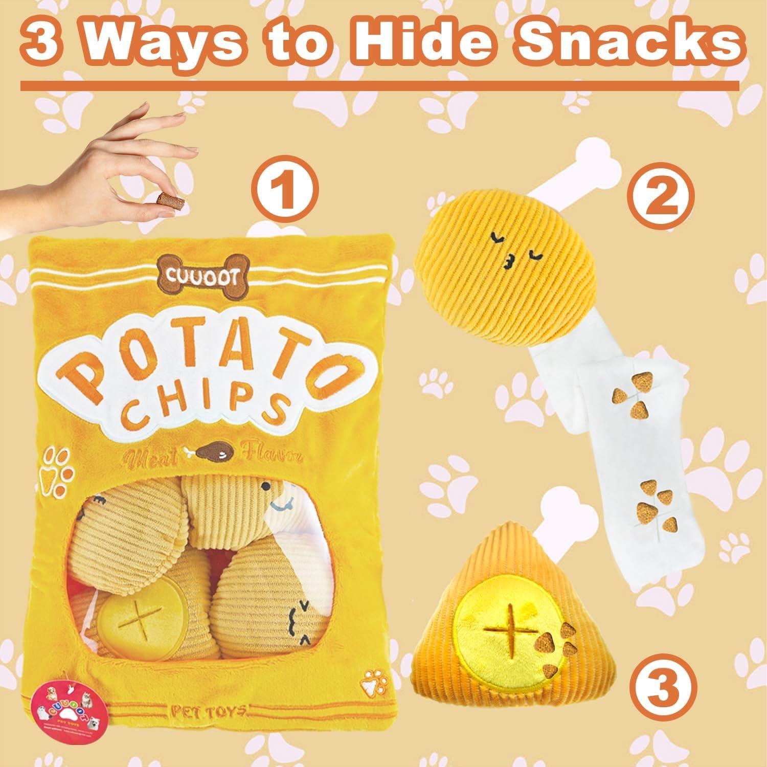 Juguete de rompecabezas para perros CUUOOT - Papas fritas 20x15 cm