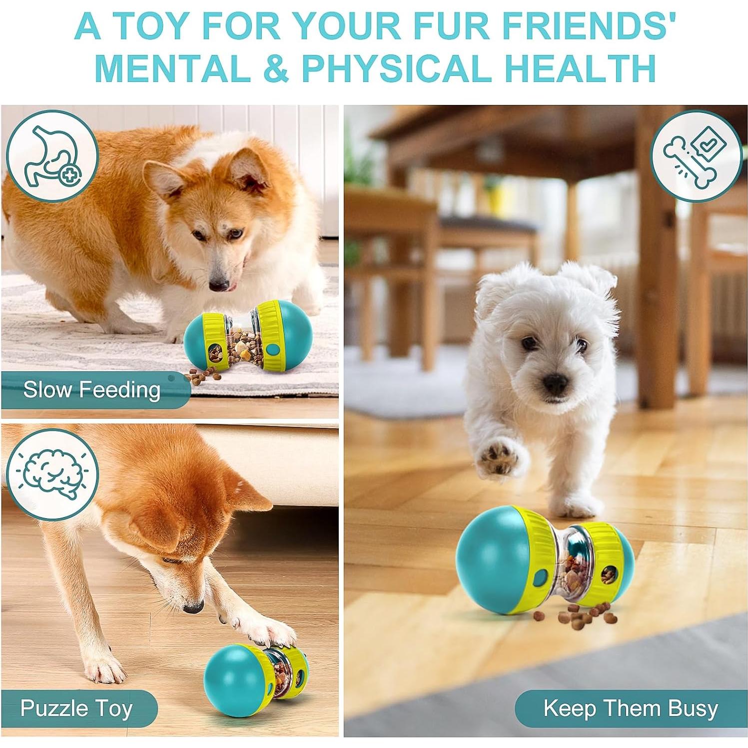 Juguete dispensador de golosinas para perros YECERCAN verde