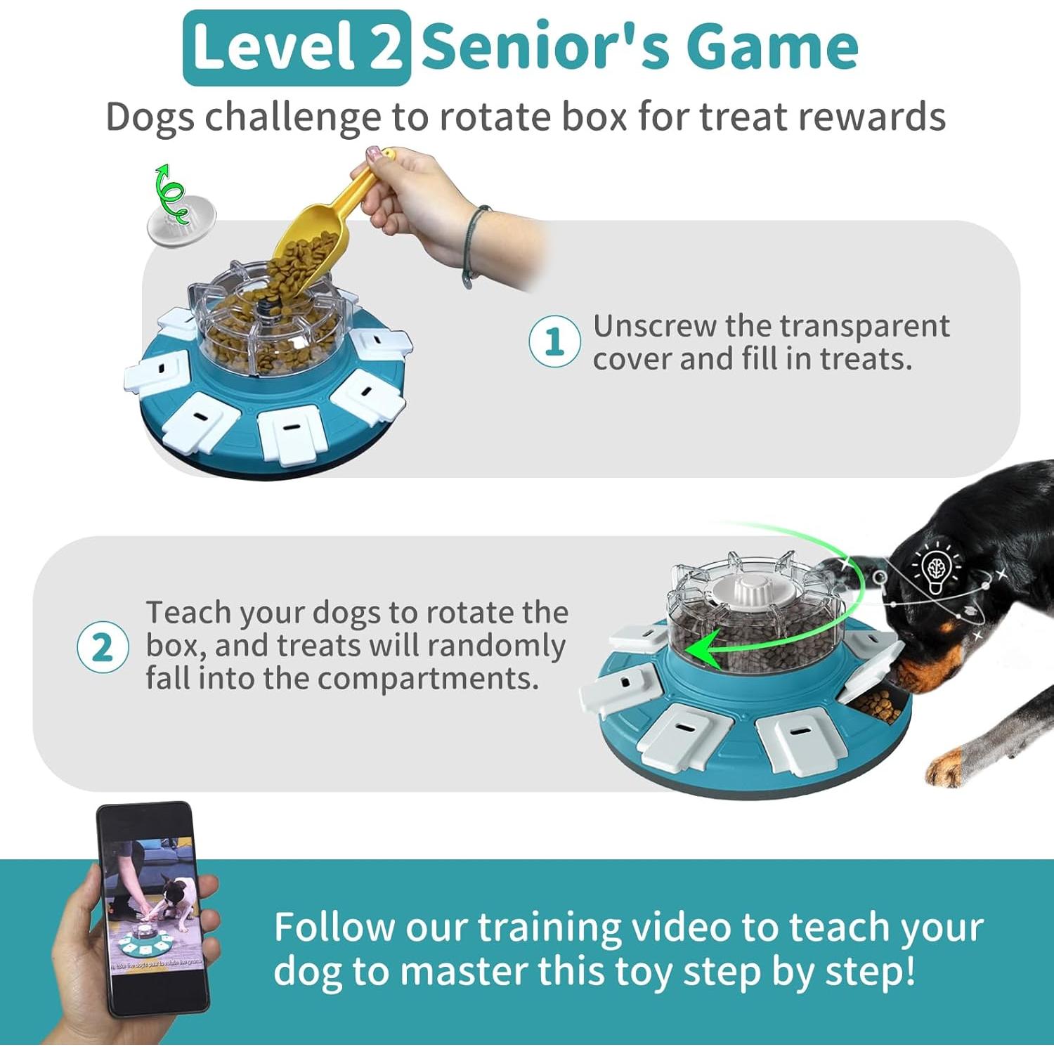 Juguete Interactivo para Perros JoyBruko Comedero Lento Azul