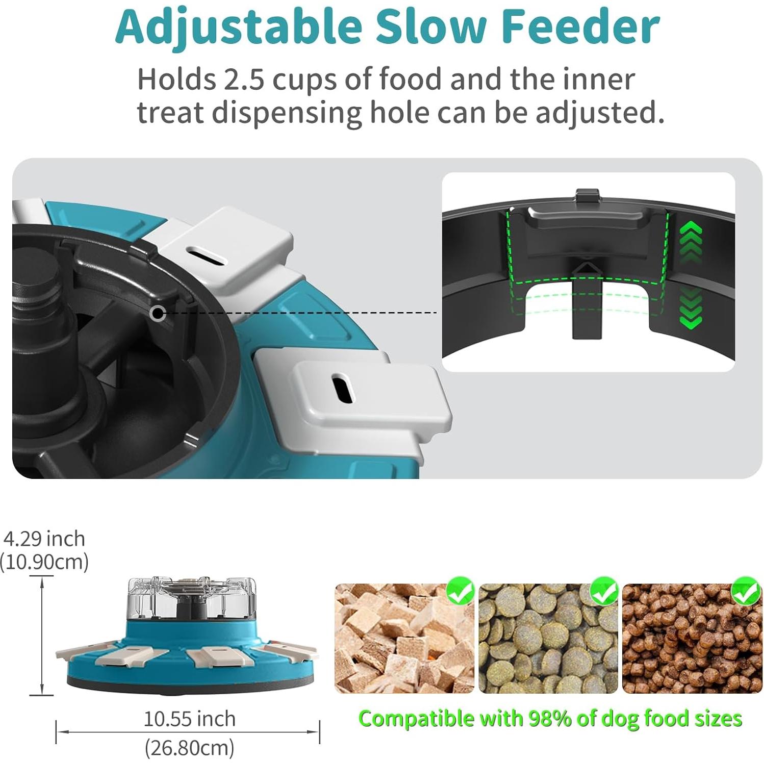 Juguete Interactivo para Perros JoyBruko Comedero Lento Azul