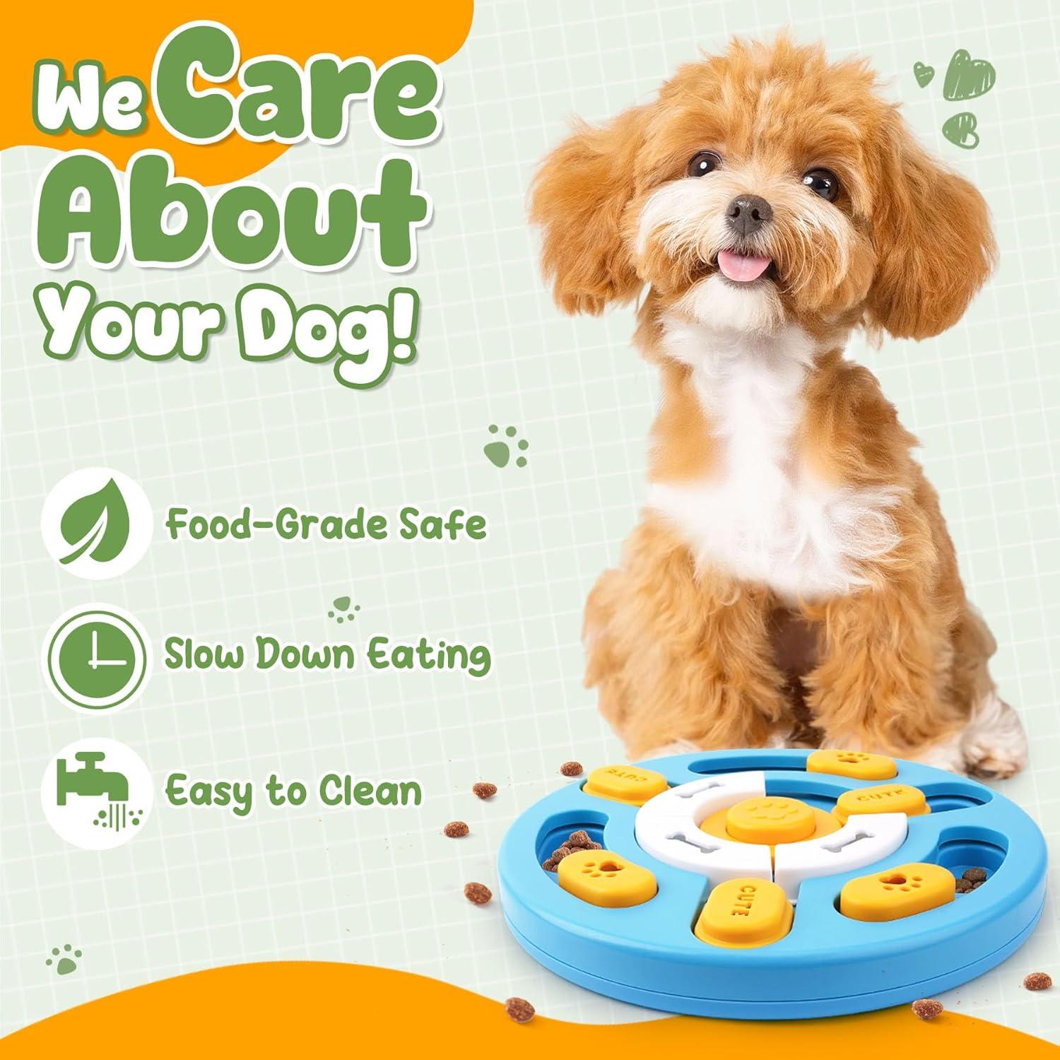 KIPRITII Conjunto de Juguetes para Perros - Estimulación Mental y Alimentación Lenta