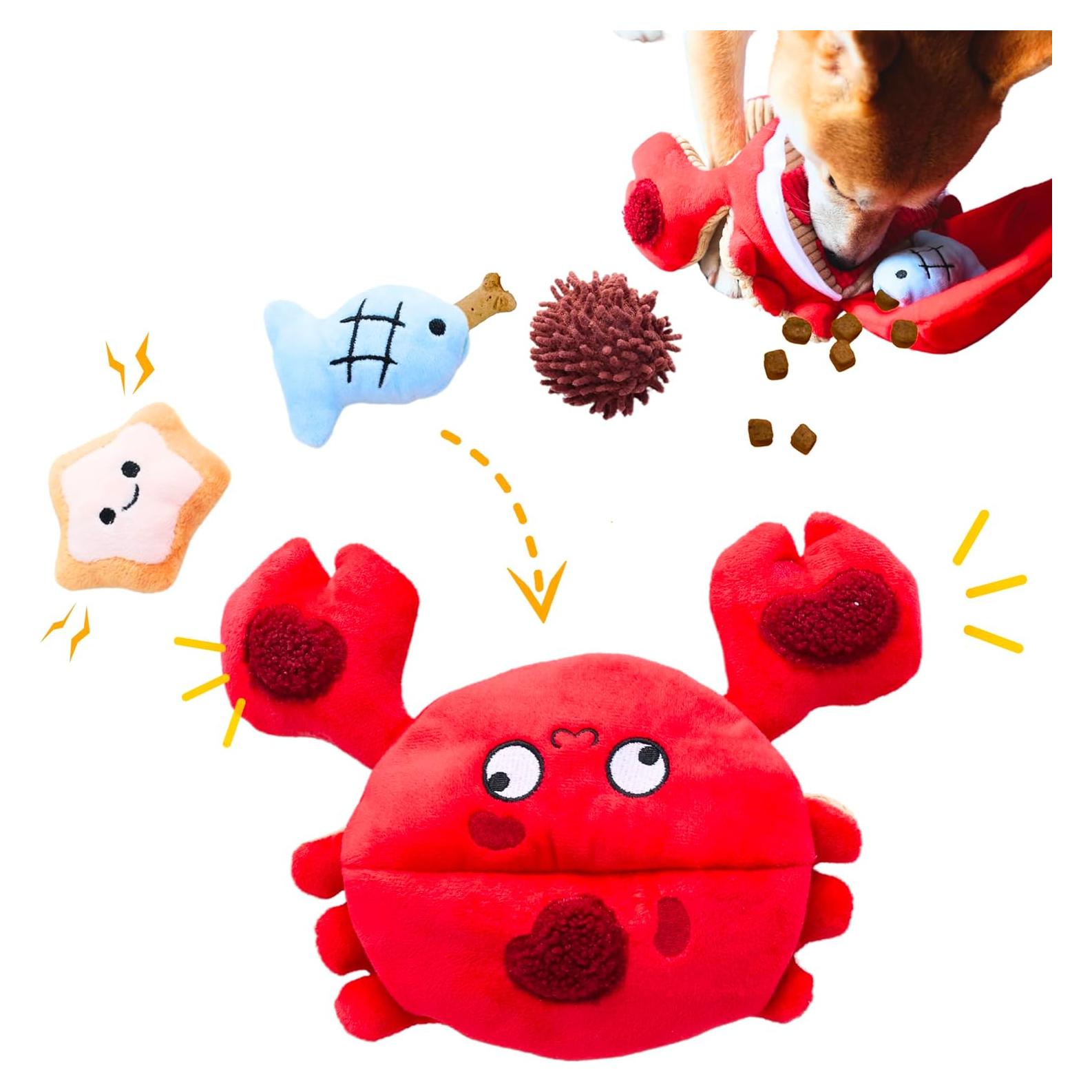 Juguete Puzzle para Perros Pawfoo Lab Cangrejo 4 en 1