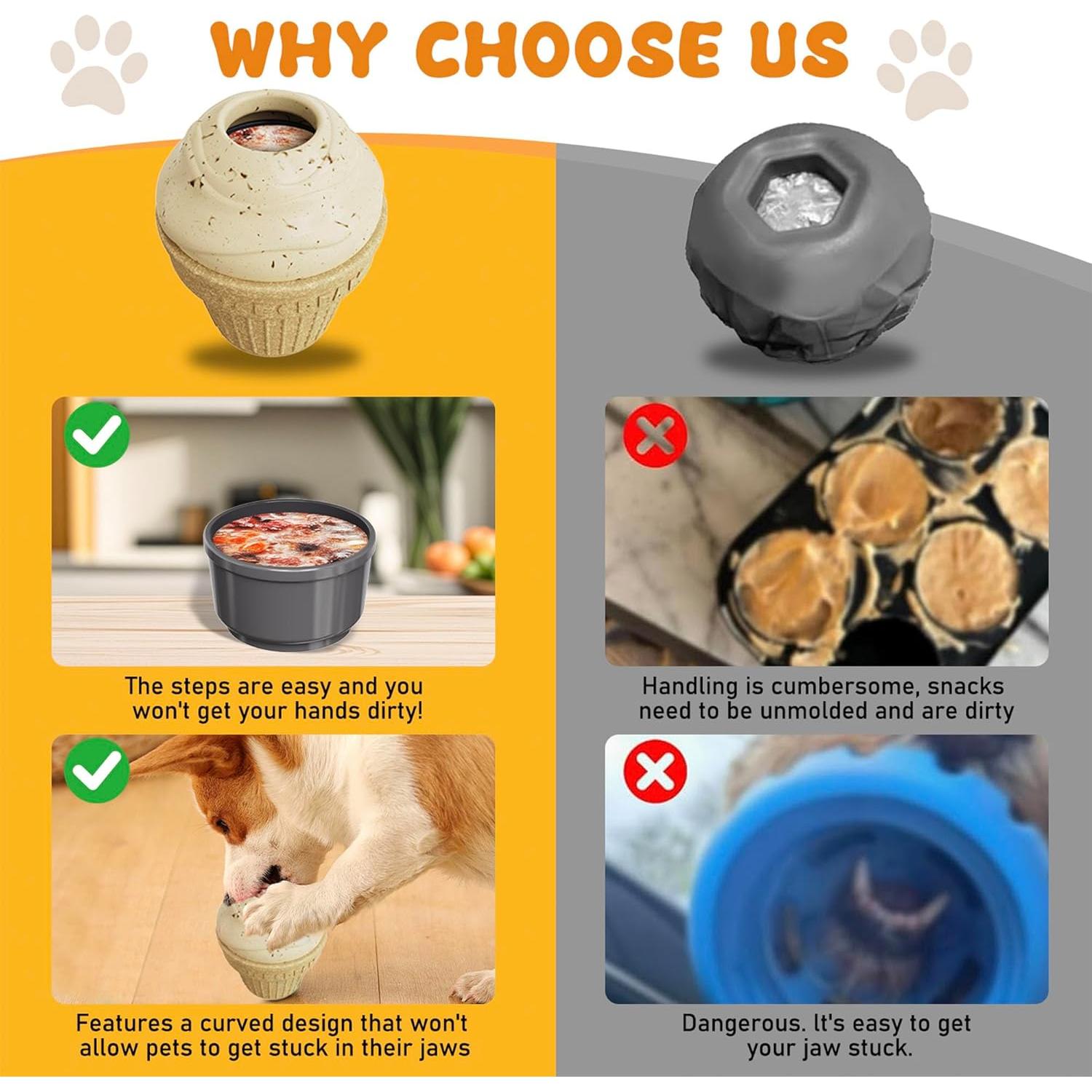 Dispensador de Golosinas Congeladas Iposcili para Perros Grandes