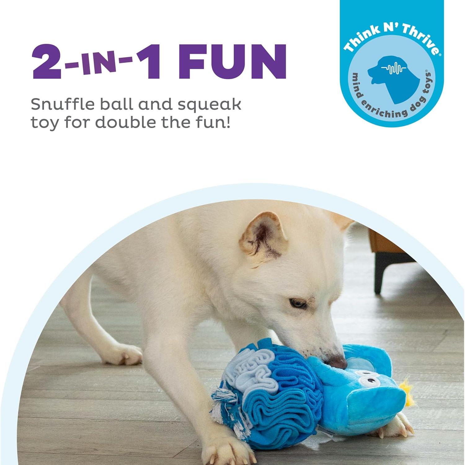 Bola de Snuffle de Peluche para Perros Outward Hound Elefante