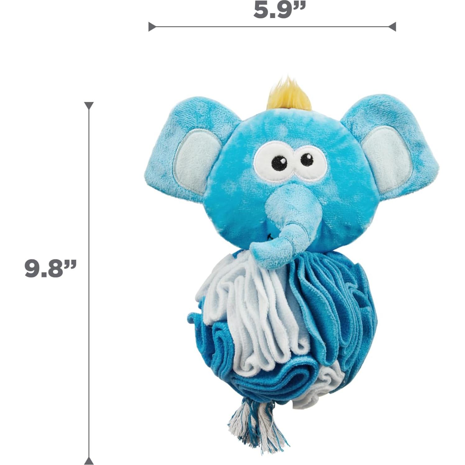 Bola de Snuffle de Peluche para Perros Outward Hound Elefante