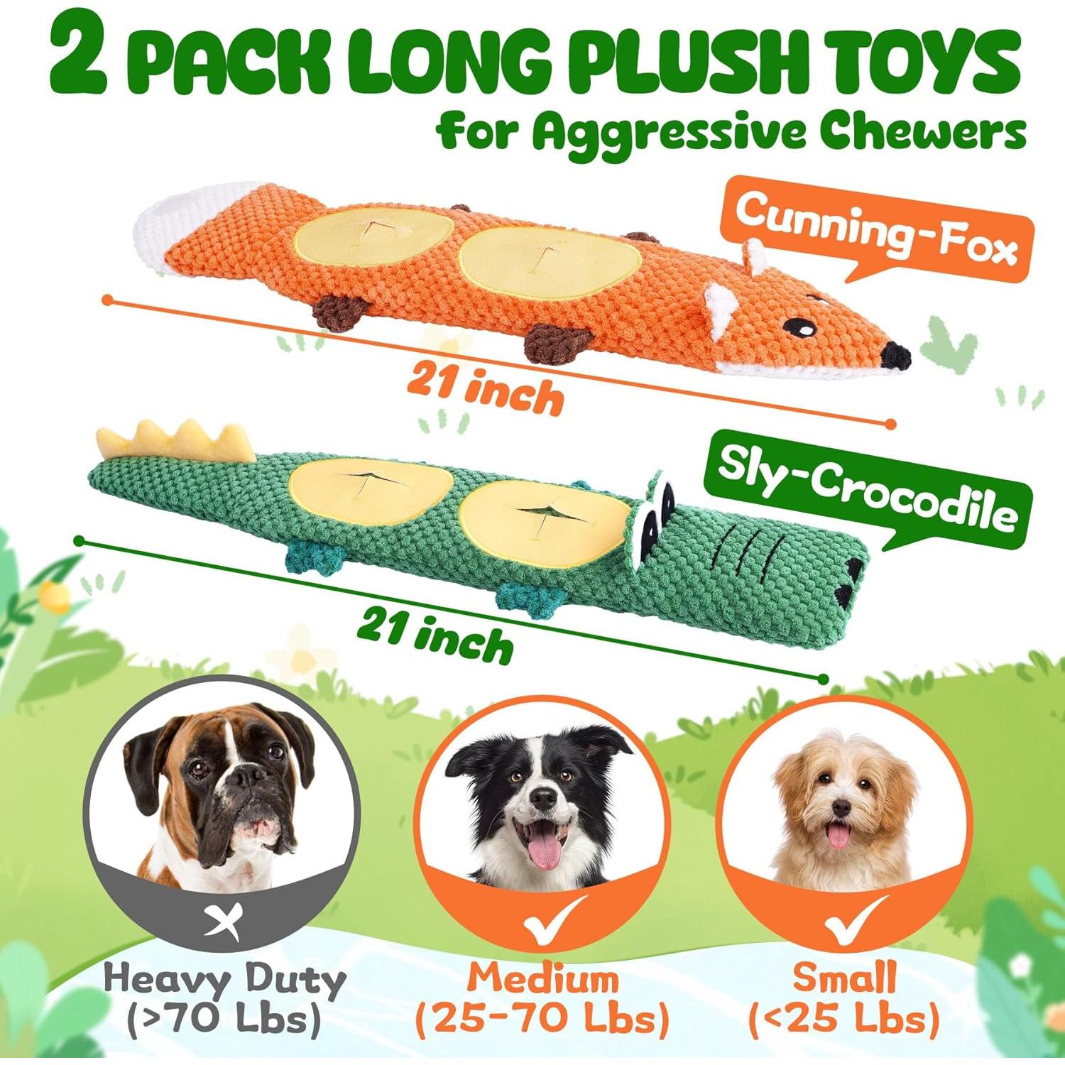 Juguetes para Perros XIUGOAL 2 Piezas Interactivos Sin Relleno