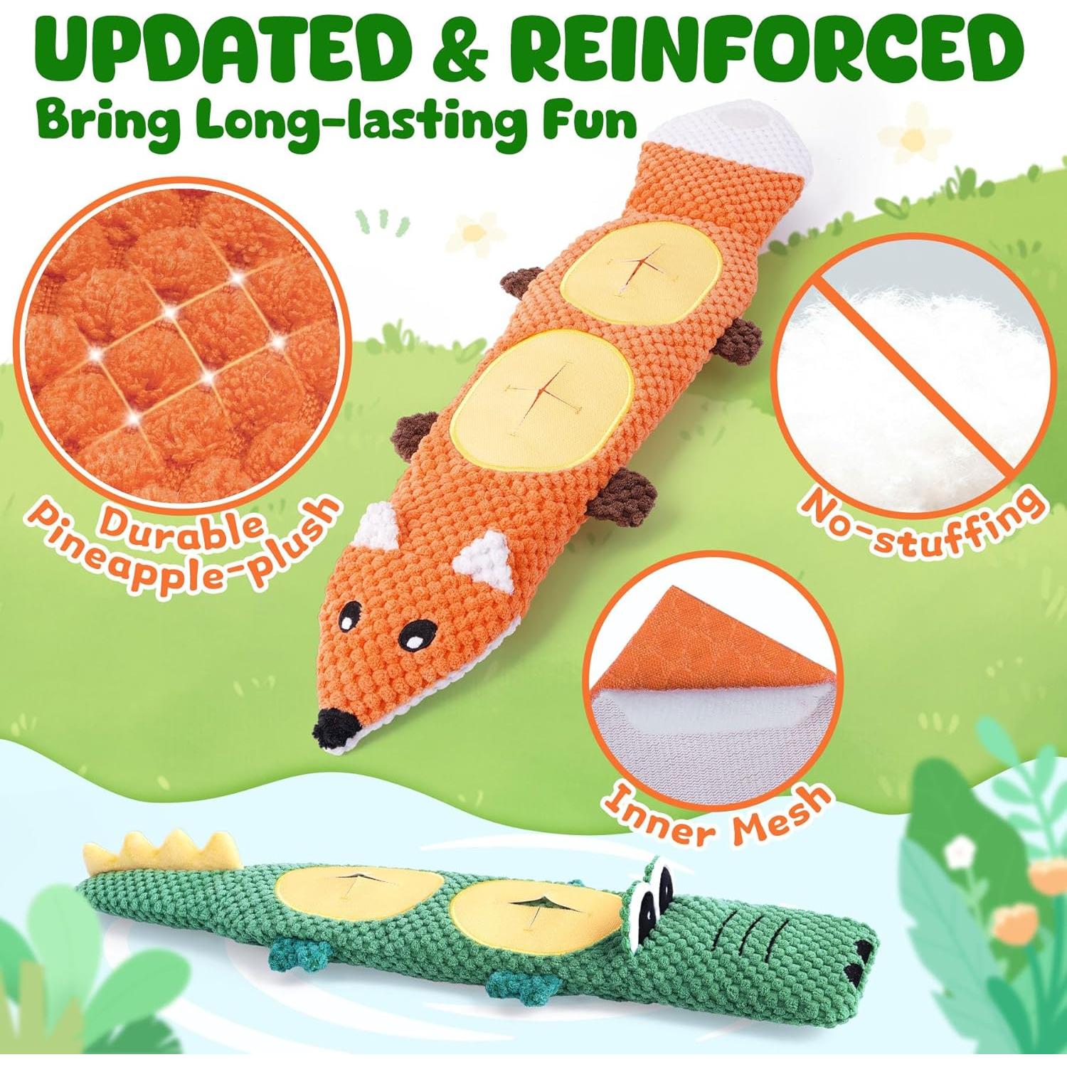 Juguetes para Perros XIUGOAL 2 Piezas Interactivos Sin Relleno