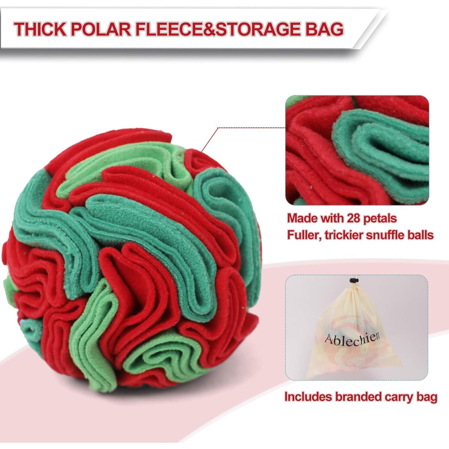 Pelota Snuffle para Perros Ablechien - Juguete Interactivo 10cm