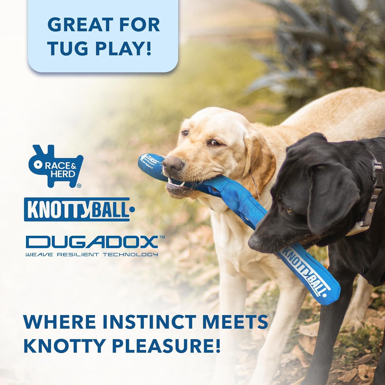 Juguete de Rompecabezas para Perros Race&Herd Knotty Ball - Azul Mediano