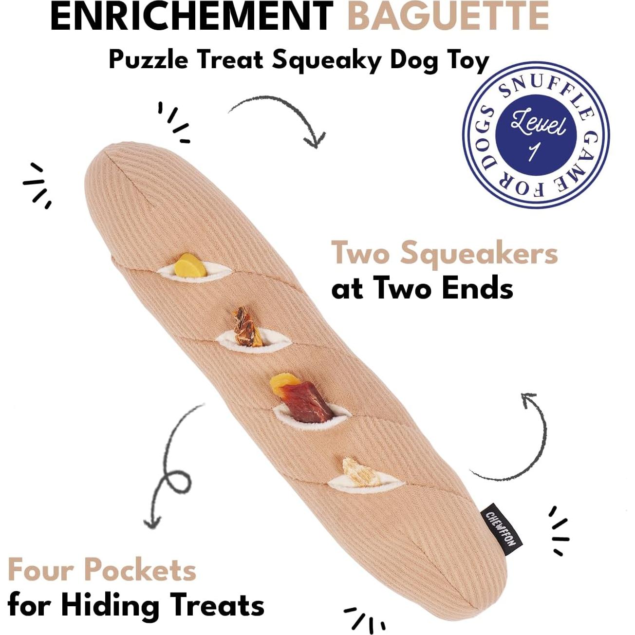 Juguete Interactivo para Perros CHEWFFON Baguette 36.83cm