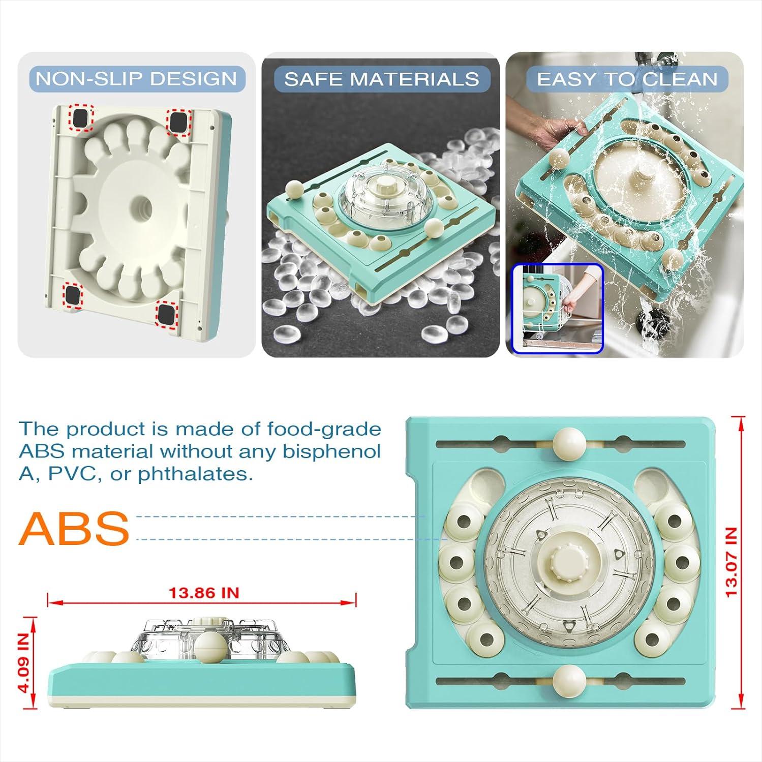Juguete rompecabezas KADTC para perros 2 en 1, dispensador de comida