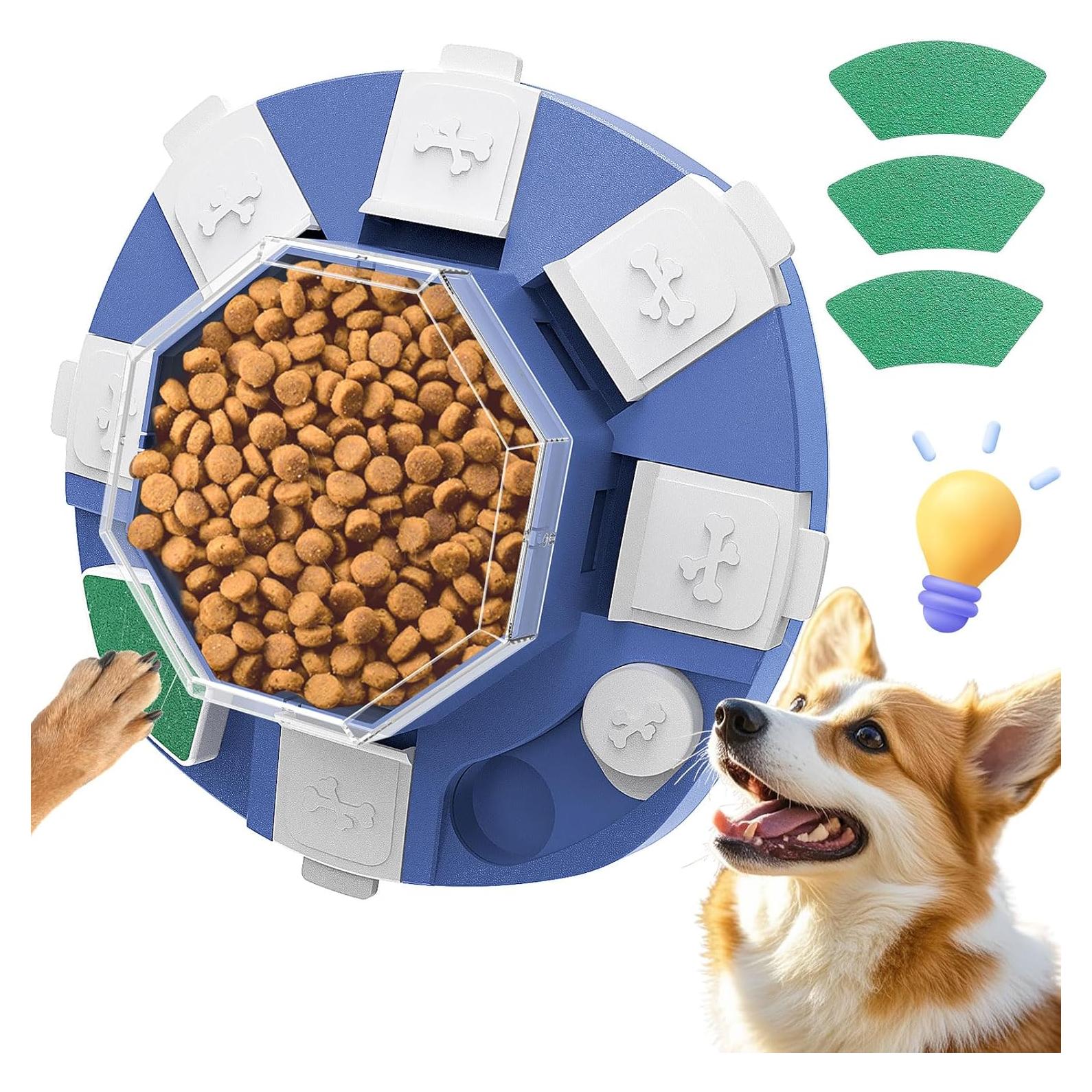 Juguete Interactivo para Perros TBTeek 3 en 1 - Dispensador de Comida y Lima de Uñas