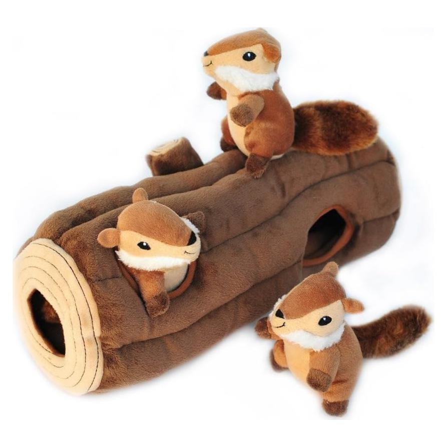 Juguete Interactivo para Perros ZippyPaws Tronco de Ardilla