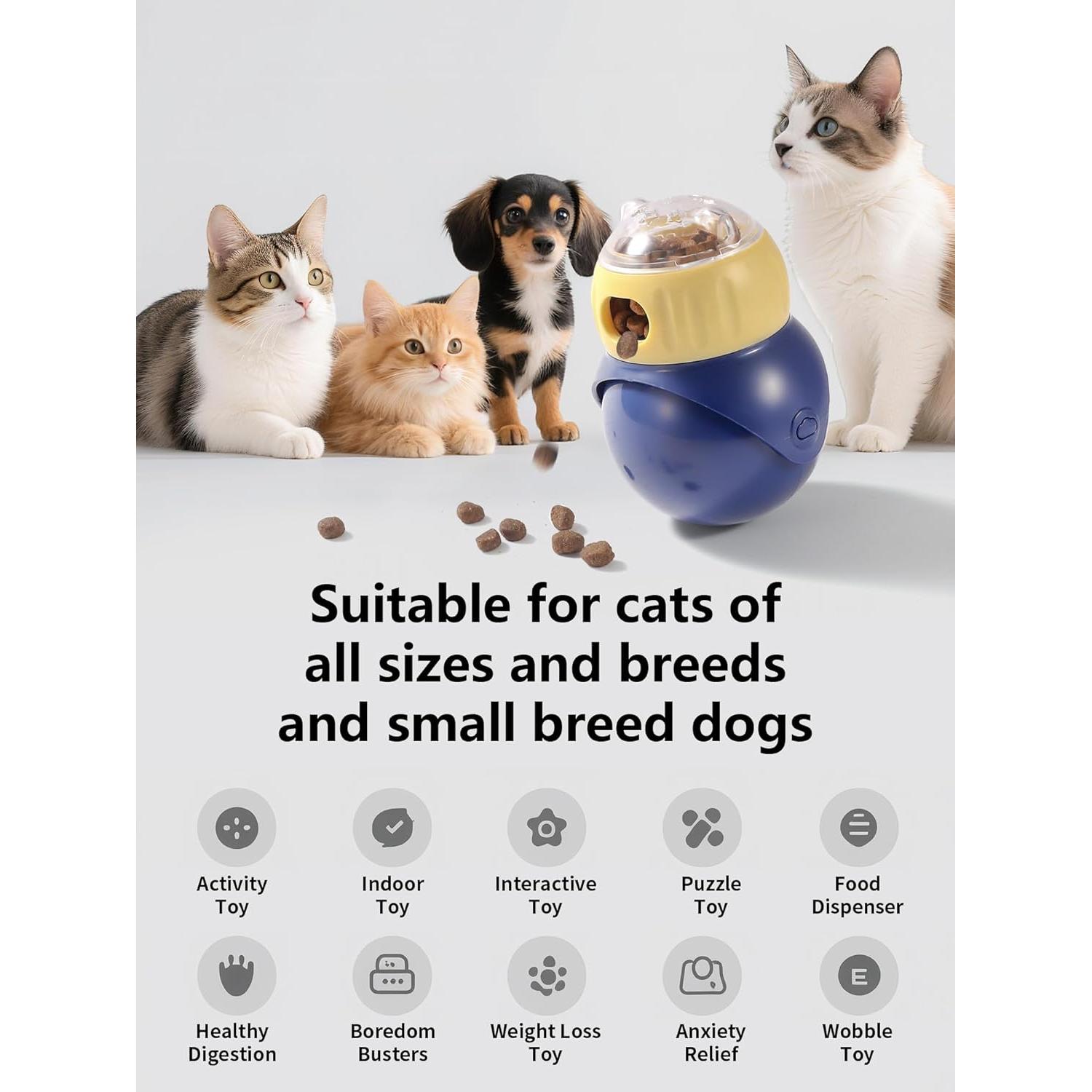 Juguete dispensador de golosinas Dukuueie ATDB para perros