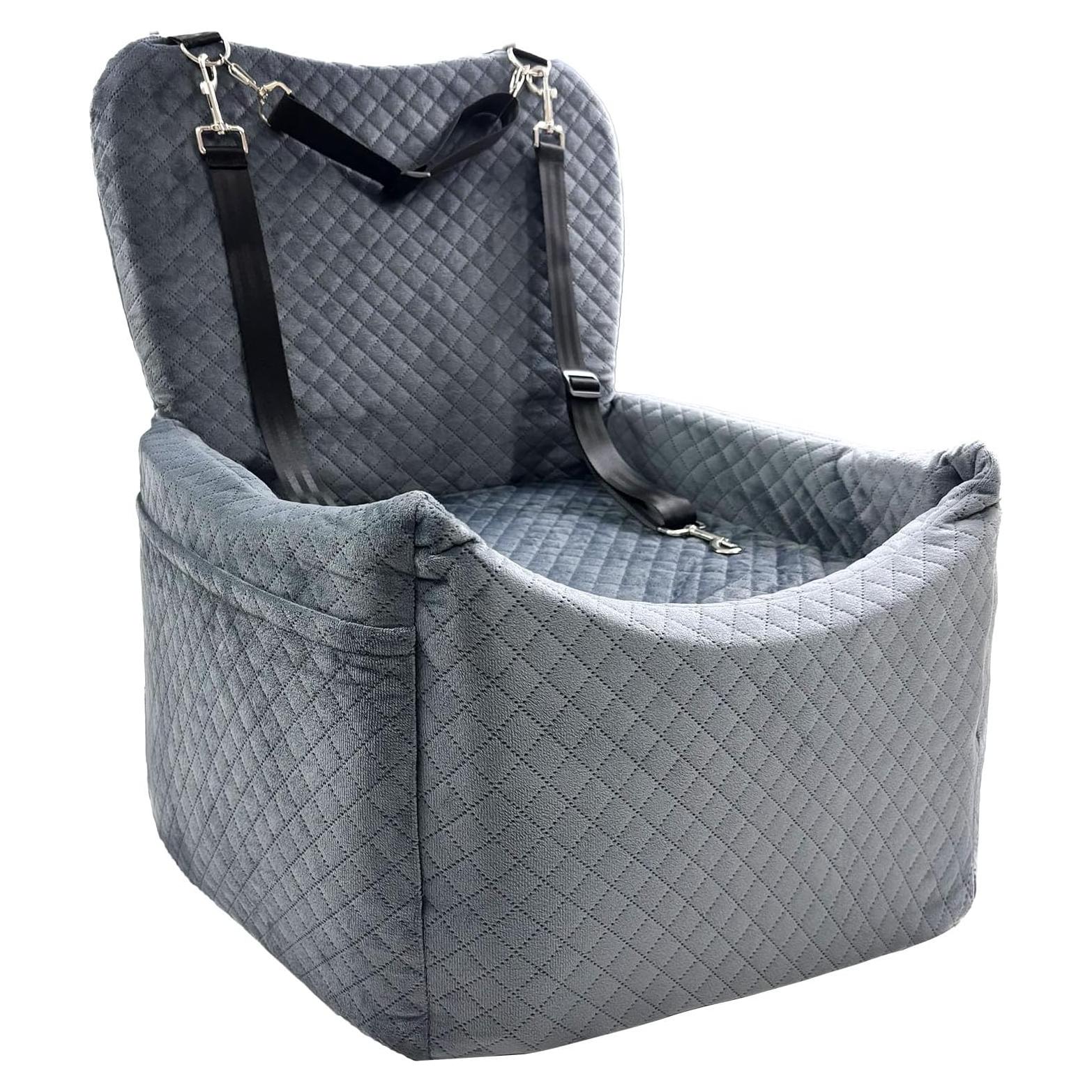 Asiento de Coche para Perros Pequeños YSYFHG Gris 27.94x48.26 cm