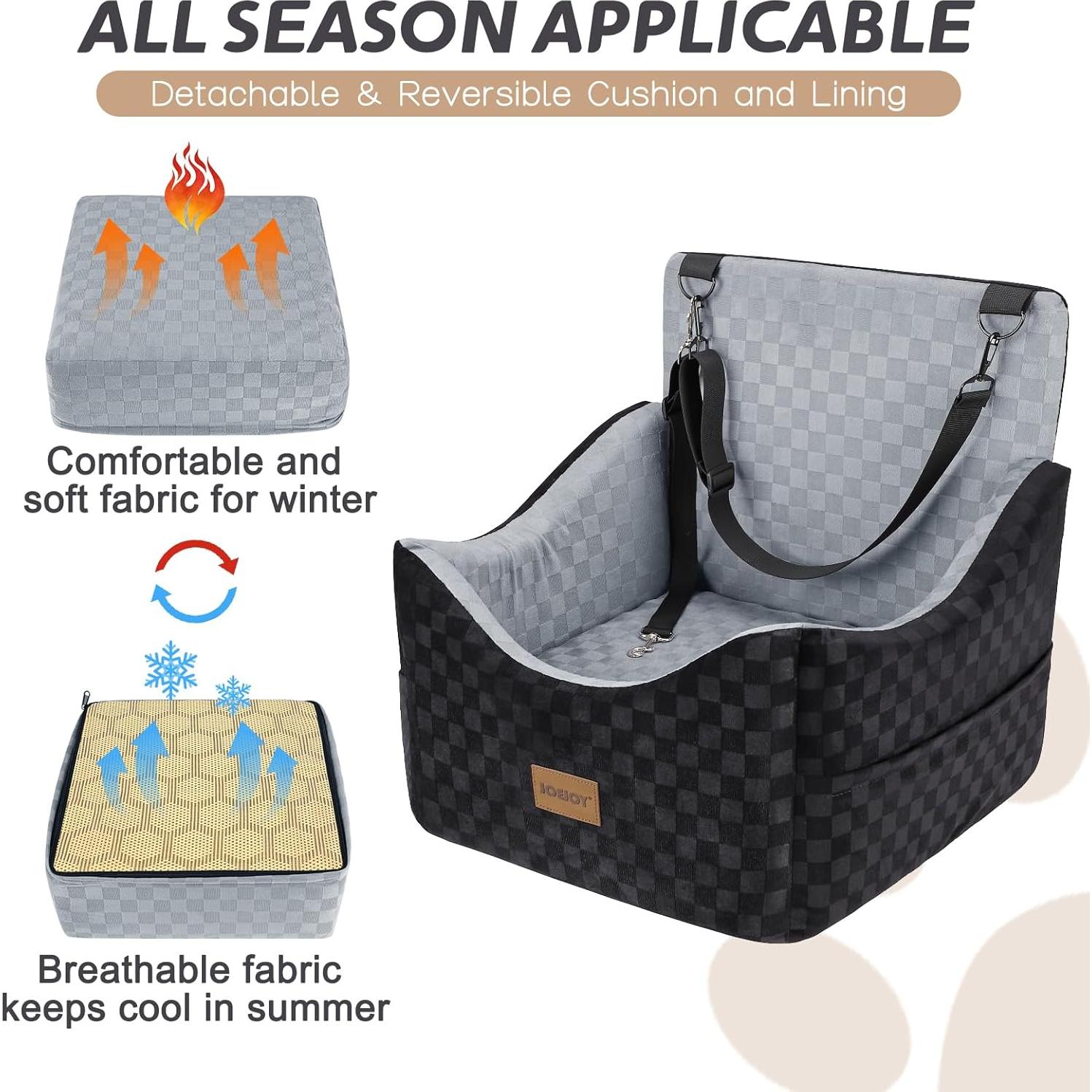 Asiento Elevado para Perros JOEJOY Gris hasta 13.6 kg