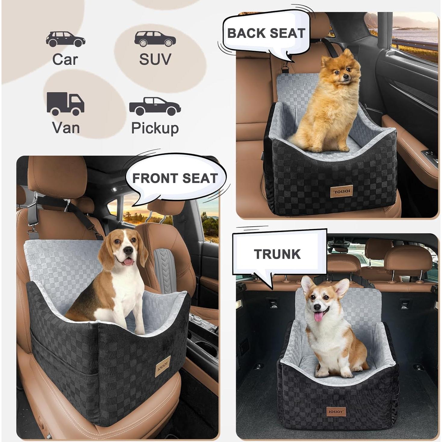 Asiento Elevado para Perros JOEJOY Gris hasta 13.6 kg