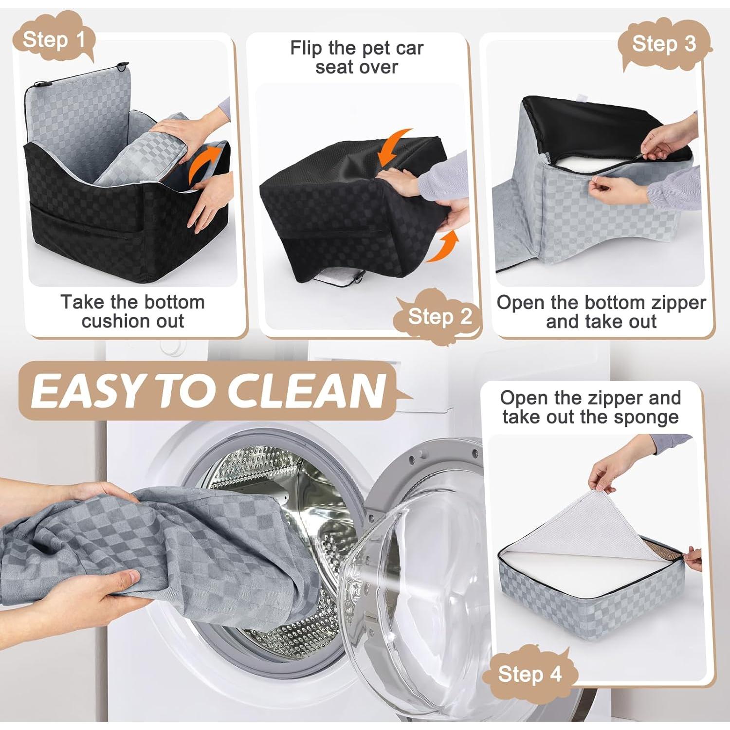 Asiento Elevado para Perros JOEJOY Gris hasta 13.6 kg