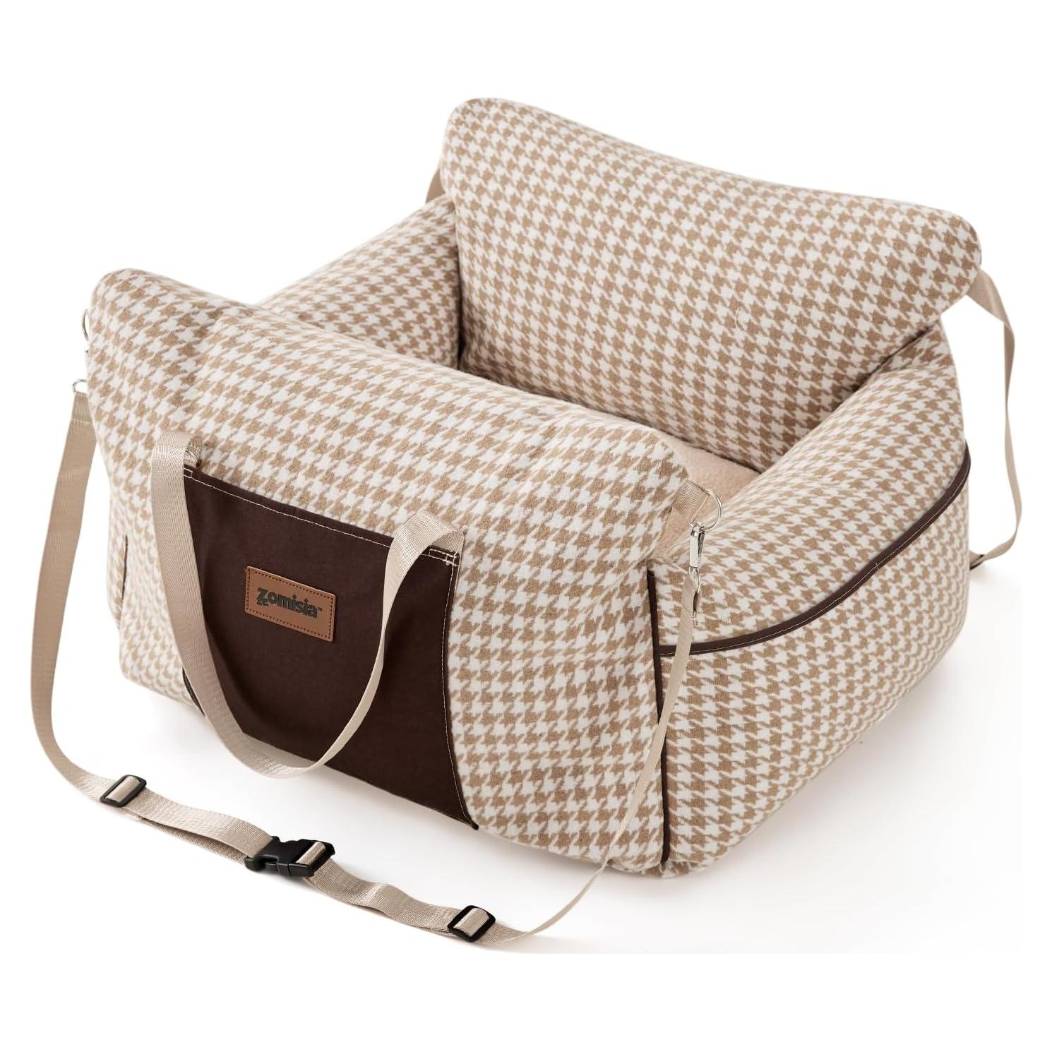 Asiento de Coche para Perros ZOMISIA Houndstooth 58x55cm