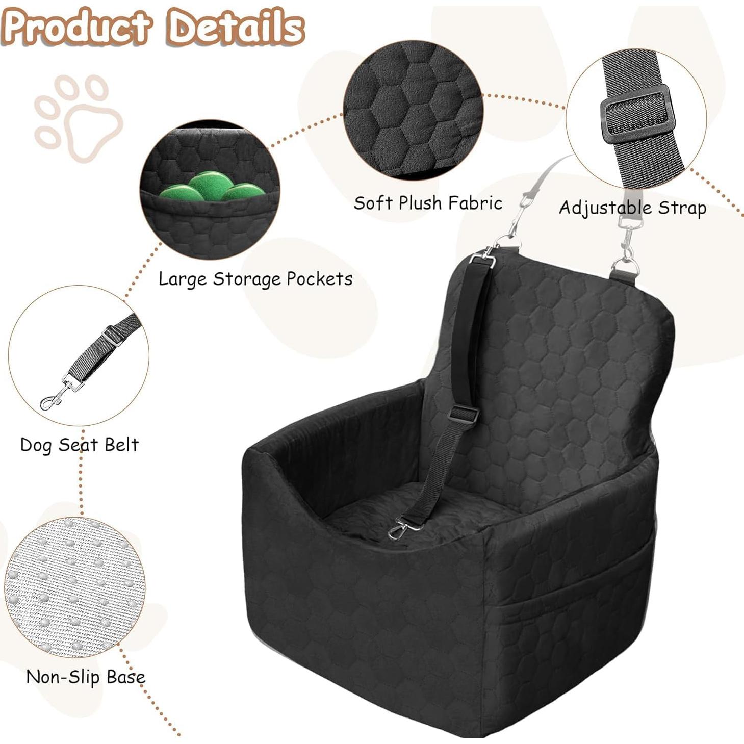 Asiento Elevador para Perros Vdamu - Negro, Hasta 15.88 kg