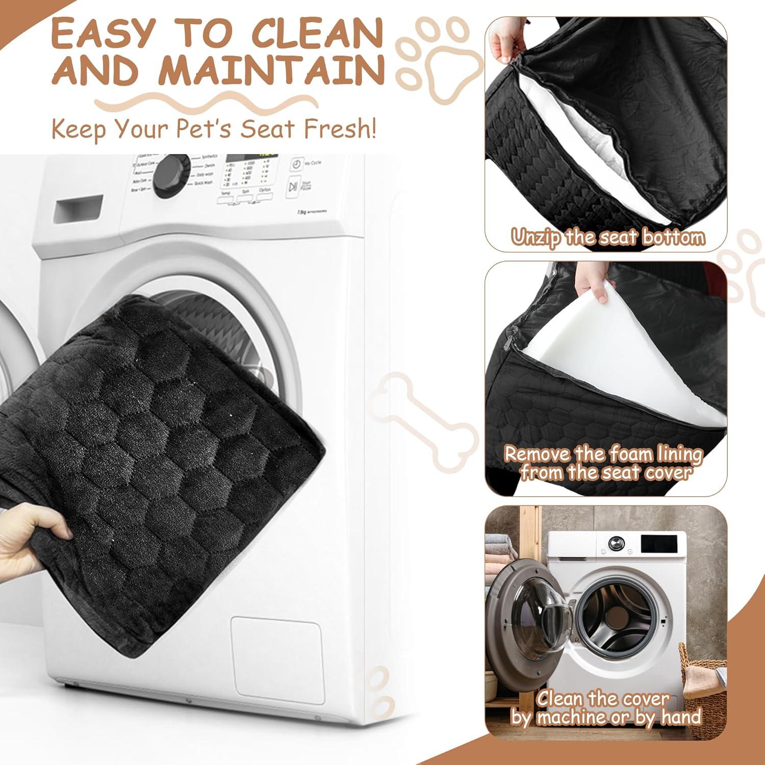 Asiento Elevador para Perros Vdamu - Negro, Hasta 15.88 kg