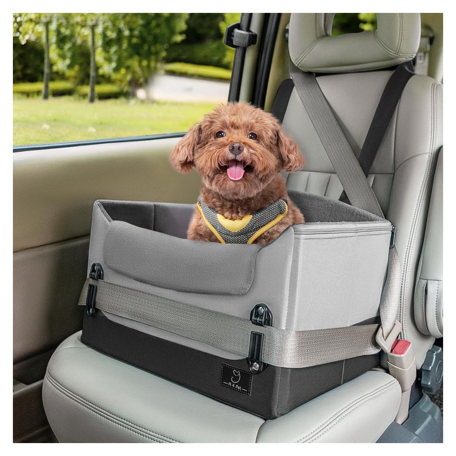 Asiento Elevador para Perros Pequeños A4Pet Gris 44.5x31.8 cm