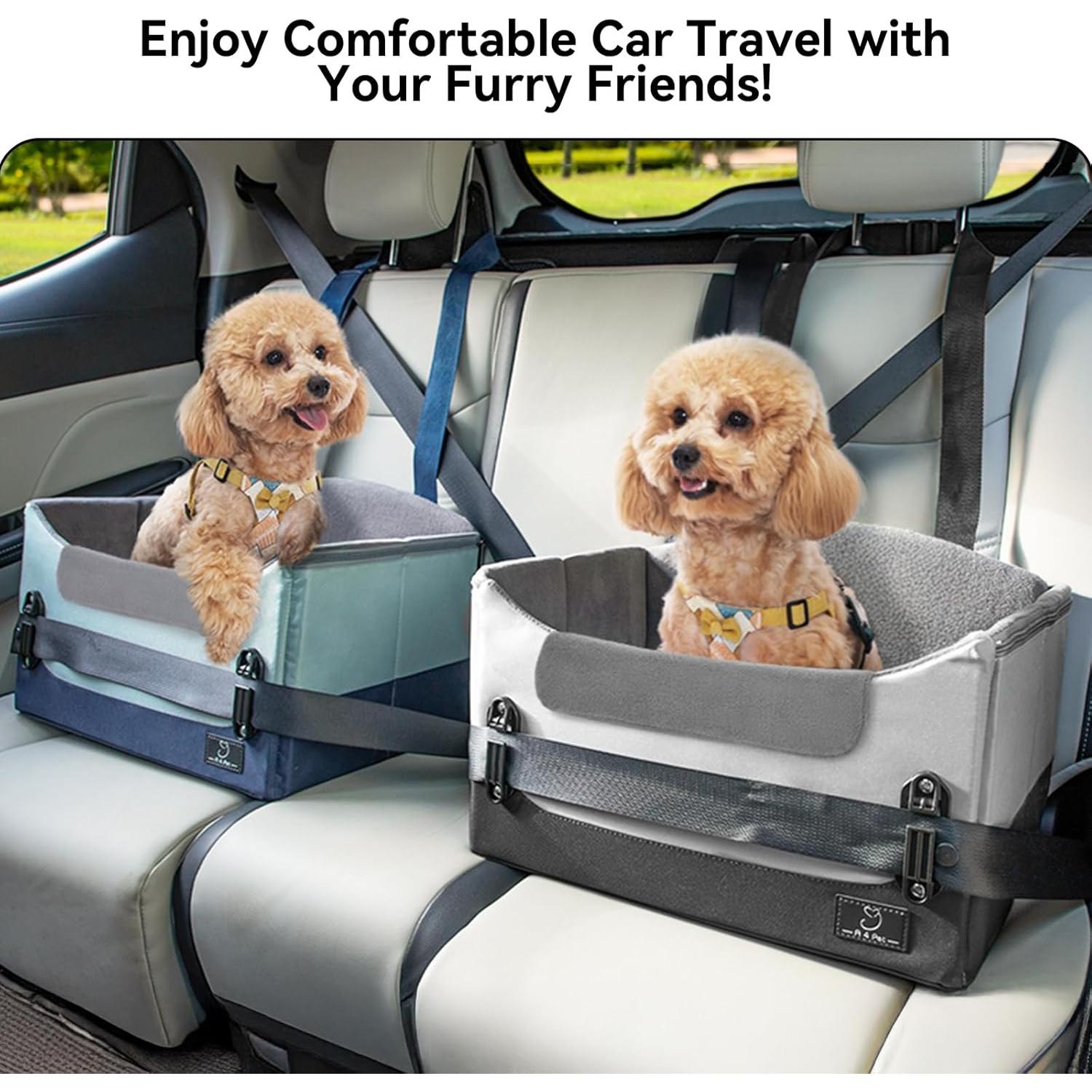 Asiento Elevador para Perros Pequeños A4Pet Gris 44.5x31.8 cm