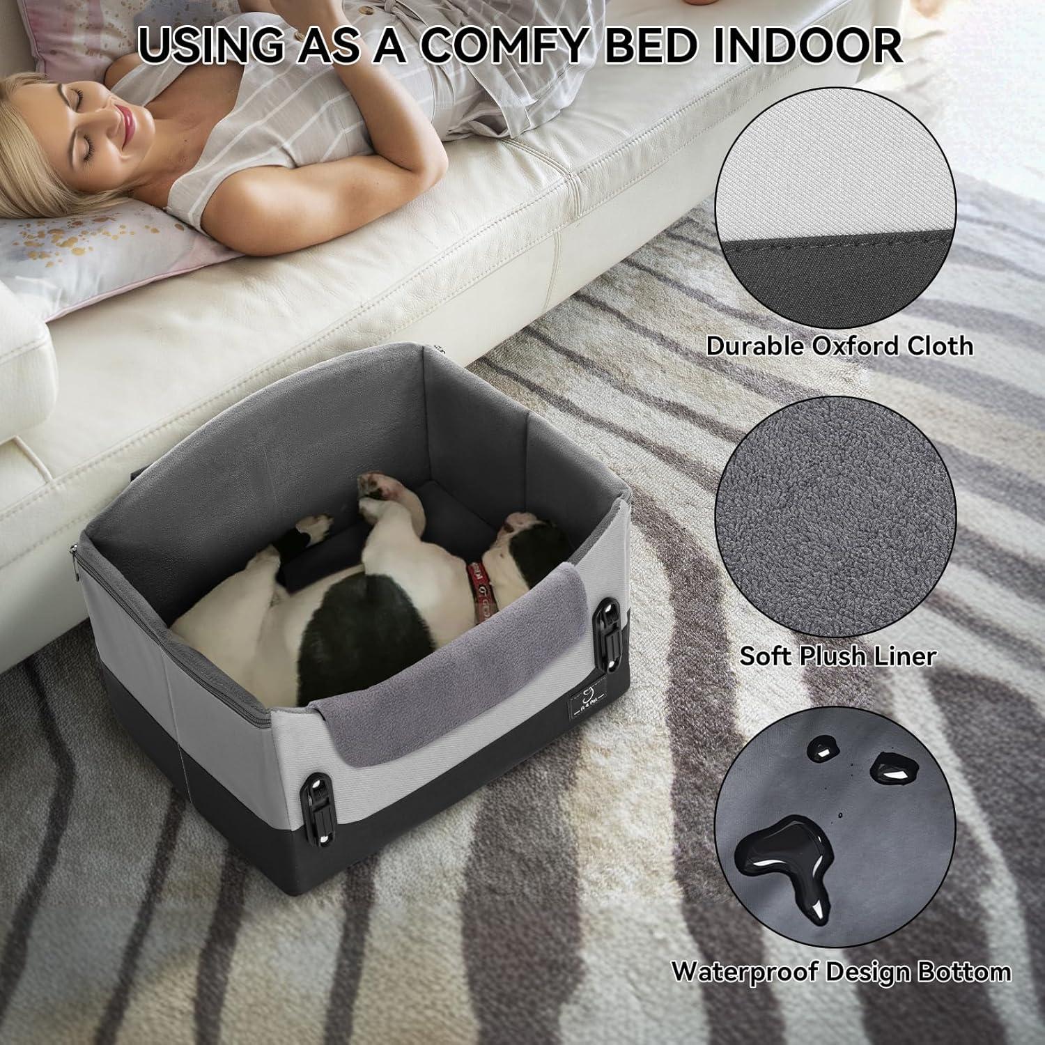 Asiento Elevador para Perros Pequeños A4Pet Gris 44.5x31.8 cm