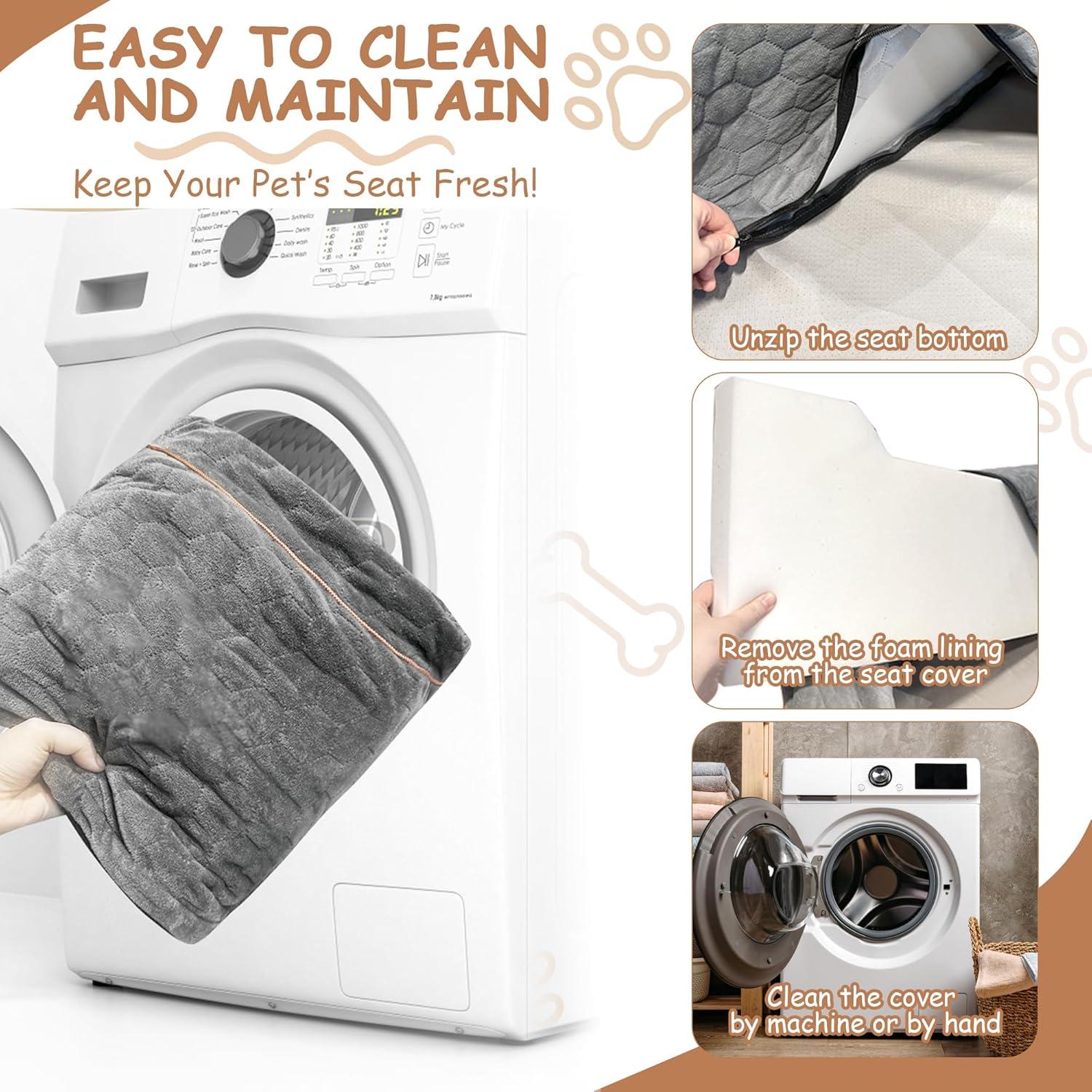 Asiento Elevador para Perros Vdamu - Cama de Coche Gris 27.2kg