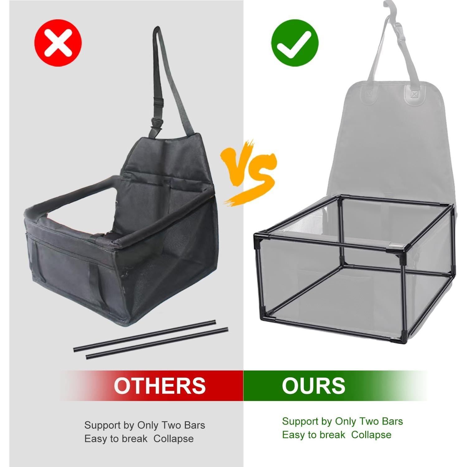 Asiento elevador para perros pequeños Longfandianzishangwu 39x39x23 cm