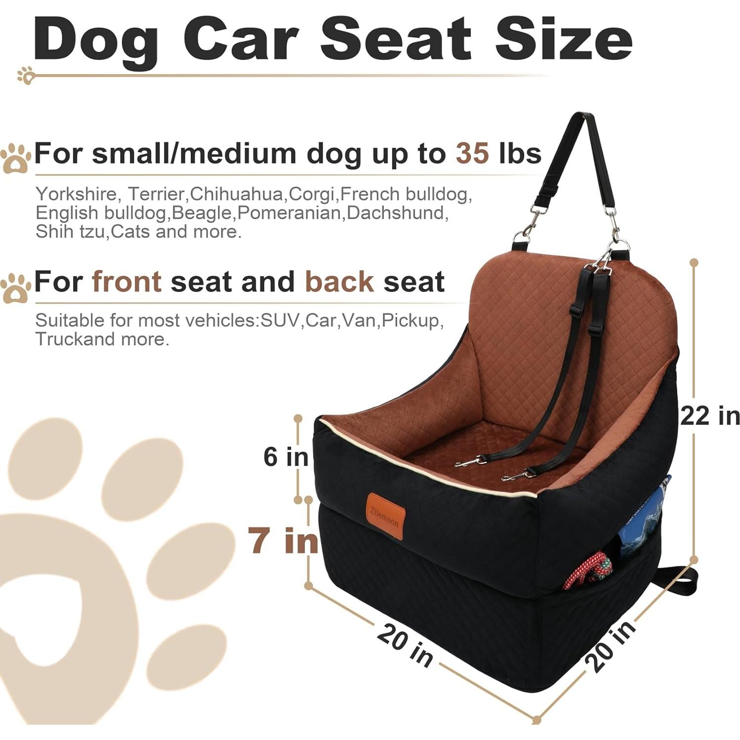 Asiento Elevado para Perros Zilemoon 56x51x51cm hasta 15.88kg
