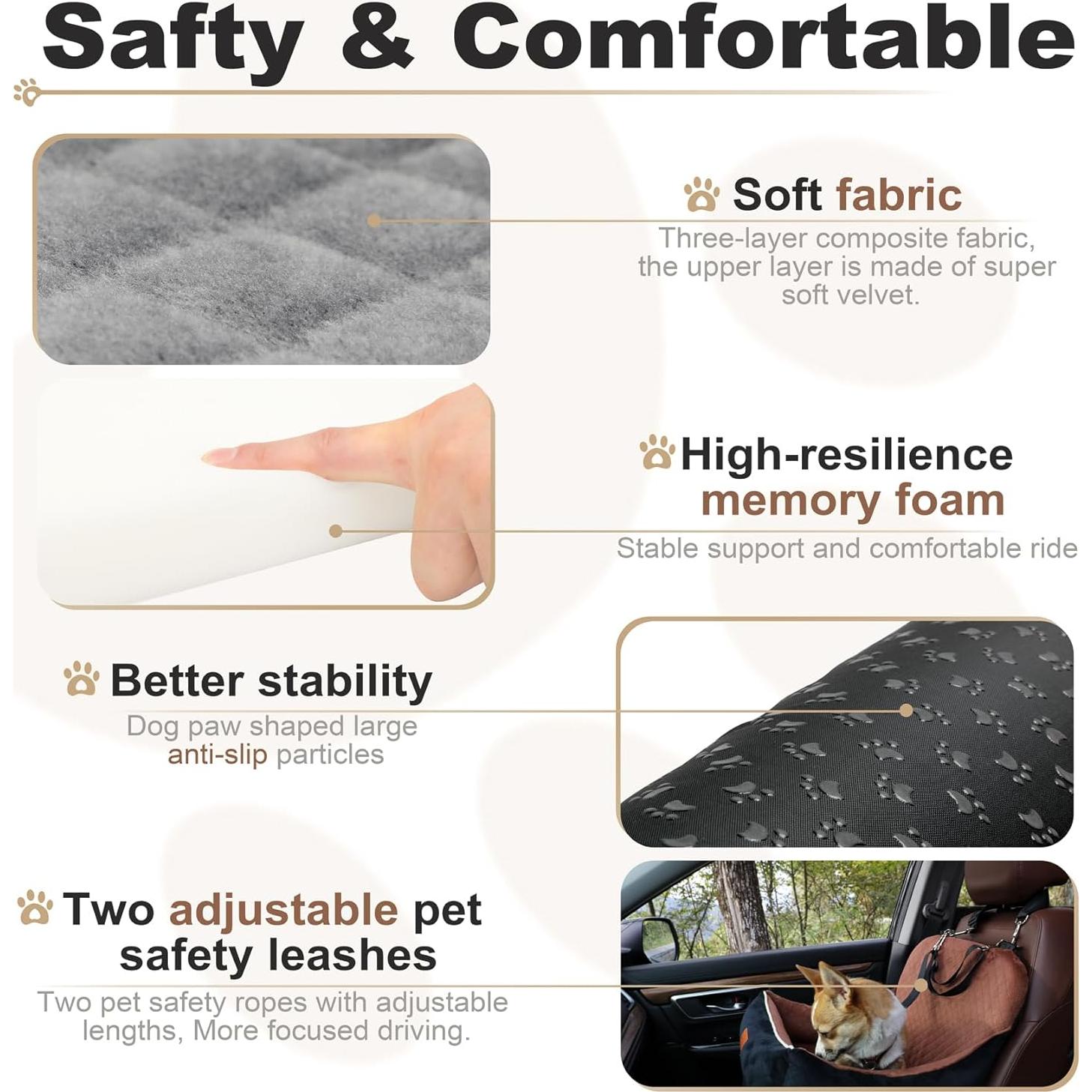 Asiento Elevado para Perros Zilemoon 56x51x51cm hasta 15.88kg