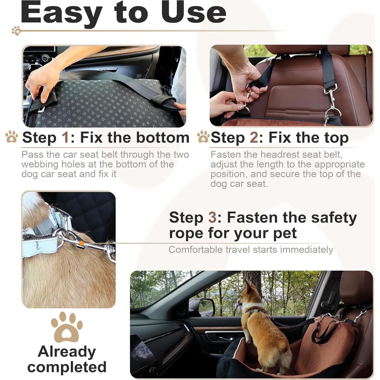 Asiento Elevado para Perros Zilemoon 56x51x51cm hasta 15.88kg