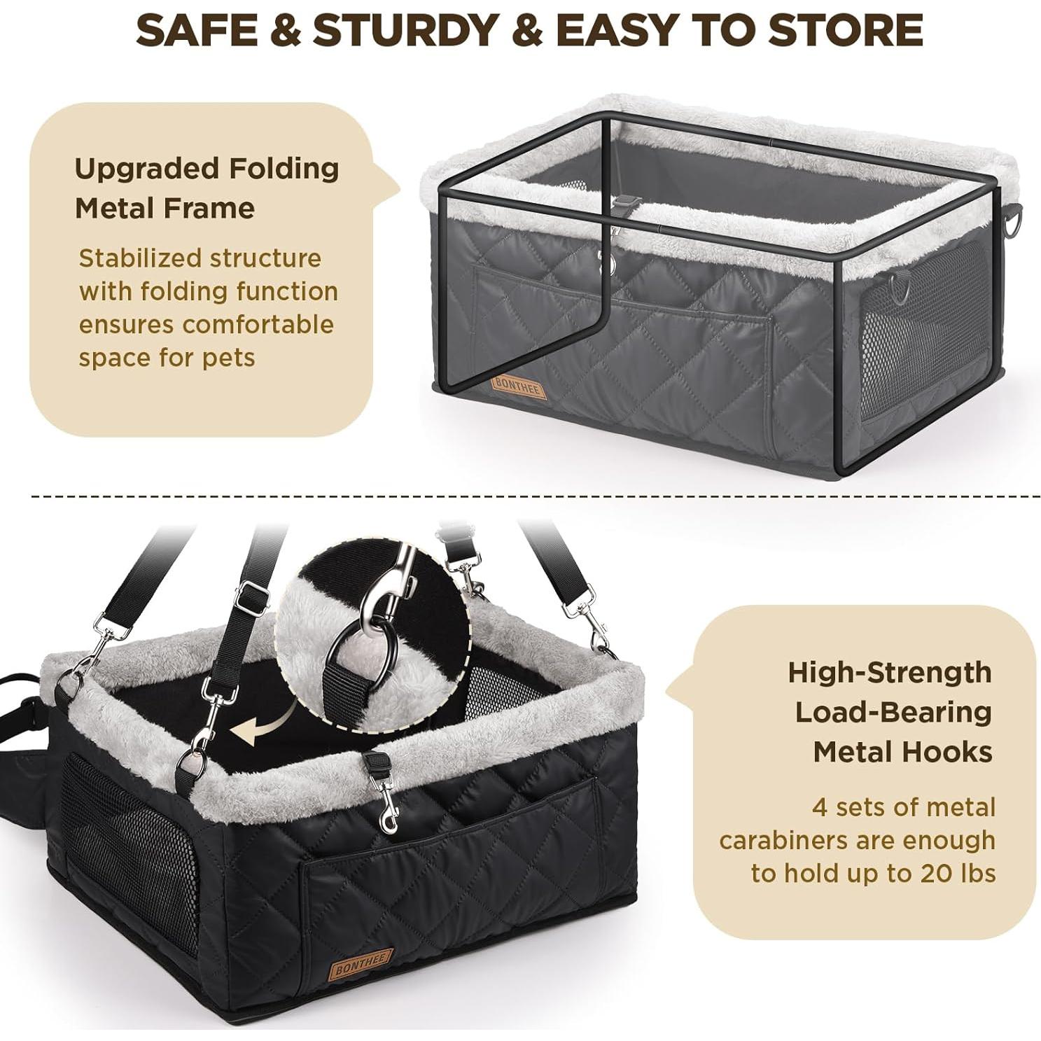 Asiento Elevador para Perros Wisle 2501, hasta 9 kg, Plegable