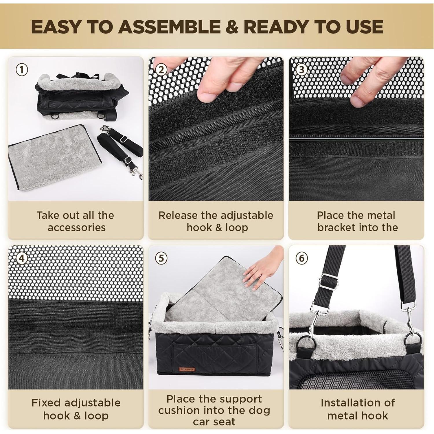 Asiento Elevador para Perros Wisle 2501, hasta 9 kg, Plegable