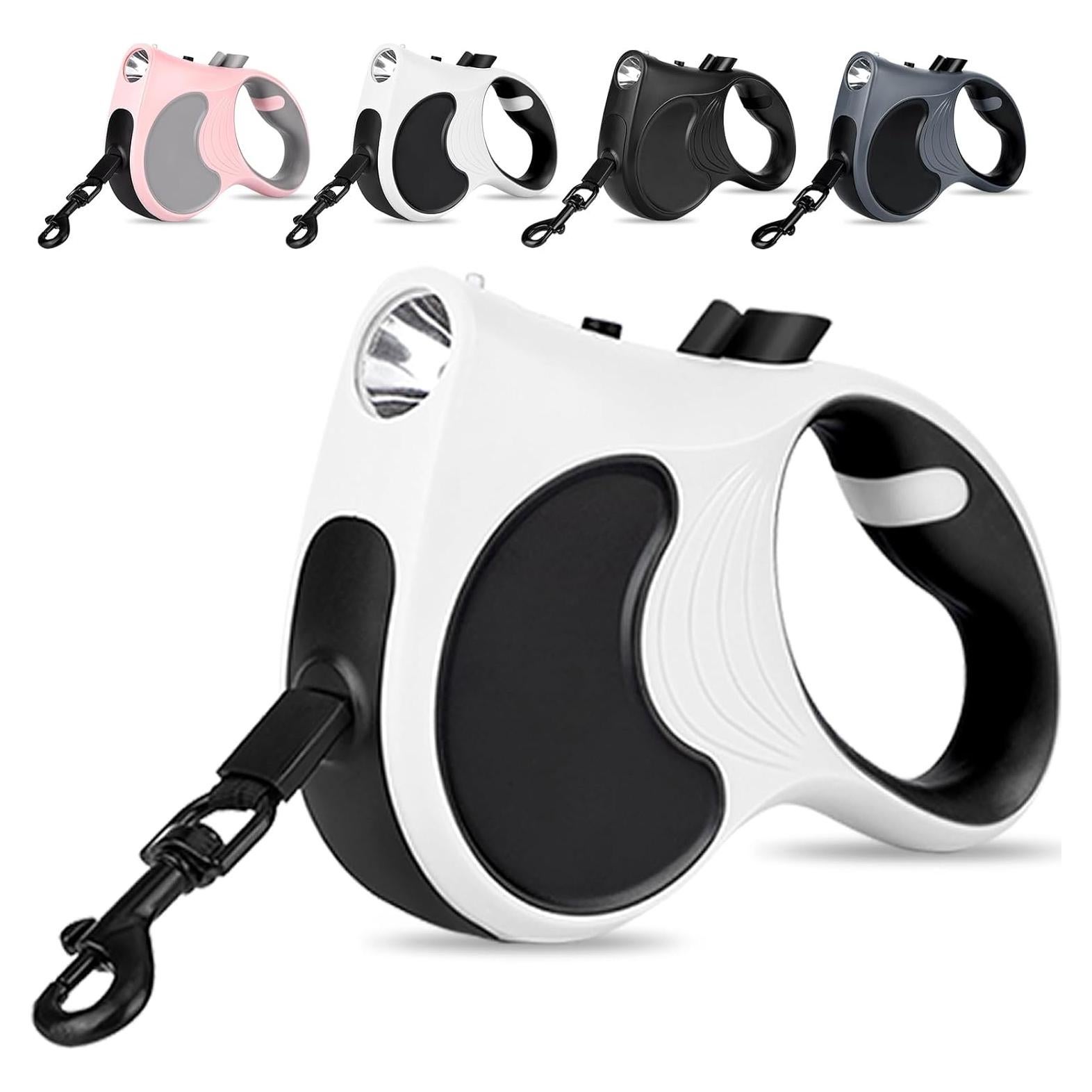 Correa Retráctil para Perro Makife 5m con Linterna LED 35kg