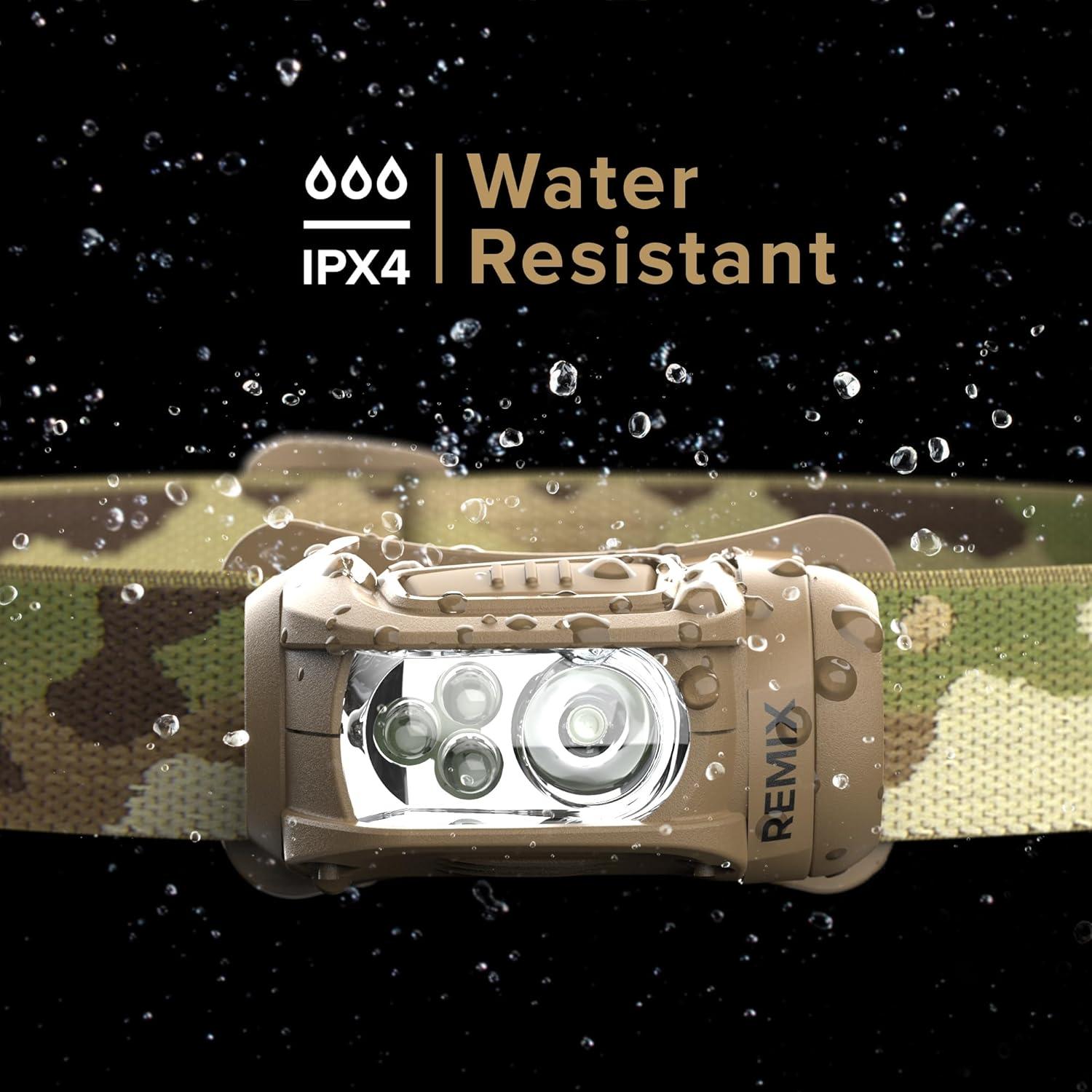 Linterna Frontal Princeton Tec Remix 450 Lúmenes Multicam