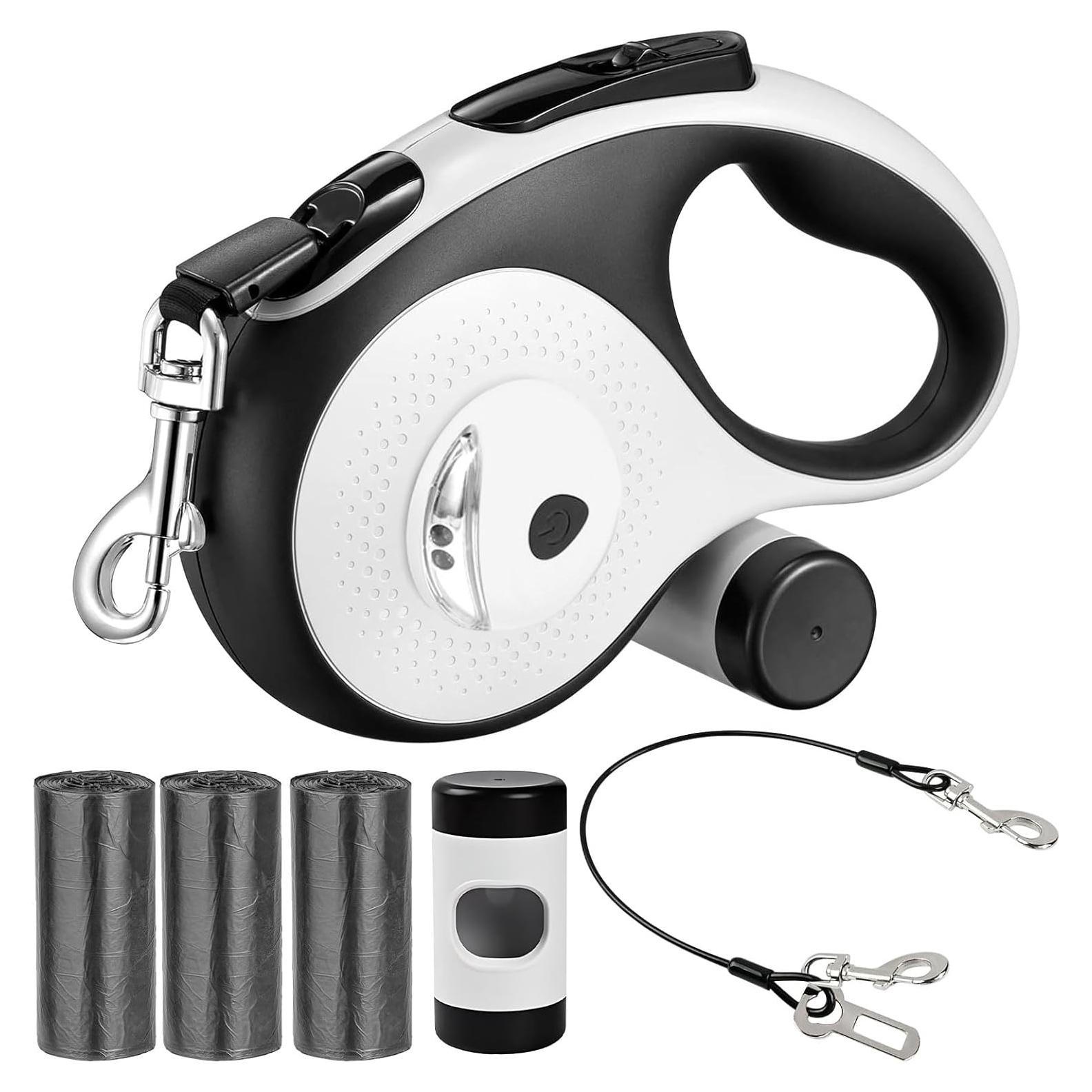 Correa Retráctil para Perros VTOPVMAX 8m hasta 50kg con Luz LED