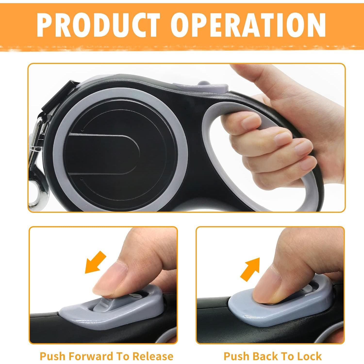 Correa Retráctil para Perros MK-DEF 8m Resistente hasta 50kg