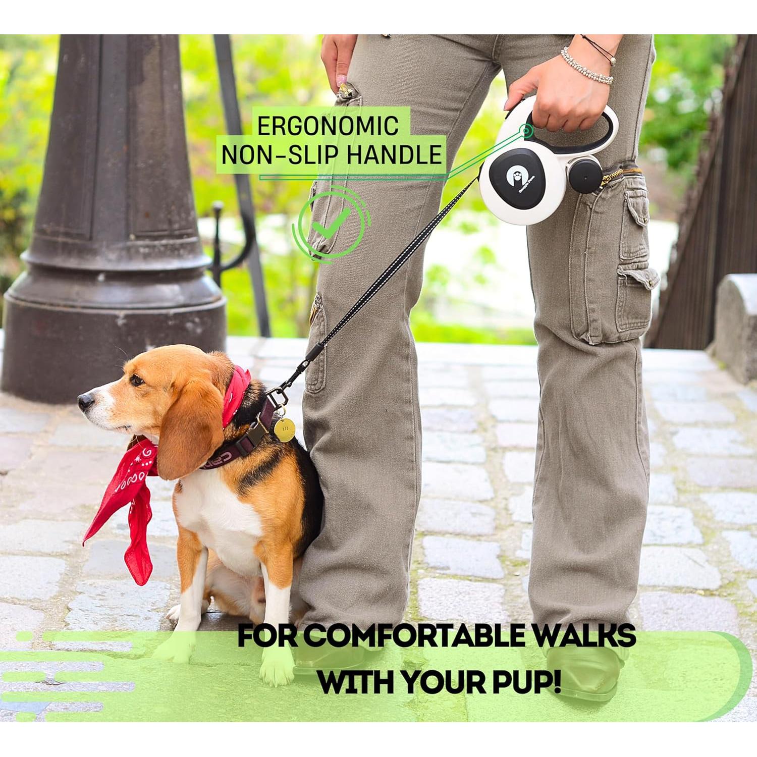 Correa Retráctil Snuggle Paws 5m para Perros Grandes 50kg