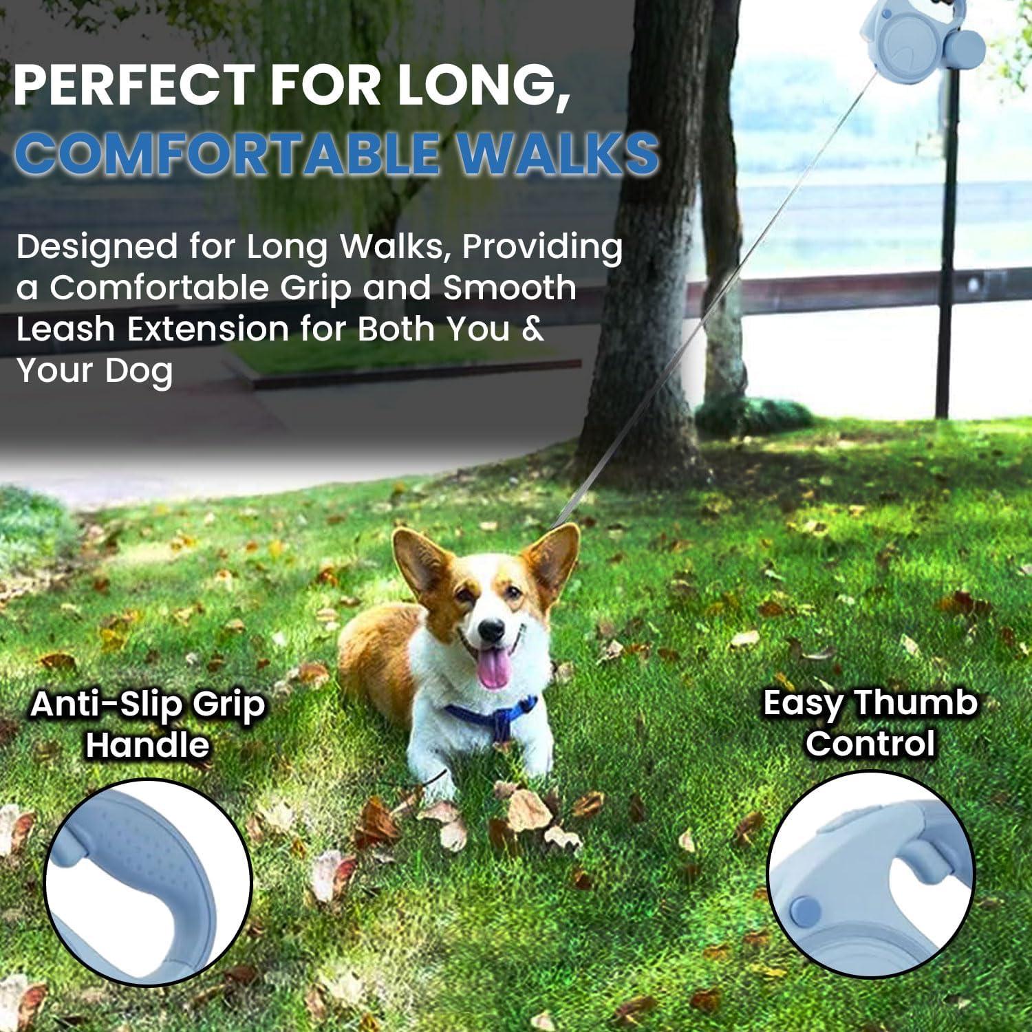 Correa Retráctil para Perros Best Dog 4.88 m con Linterna