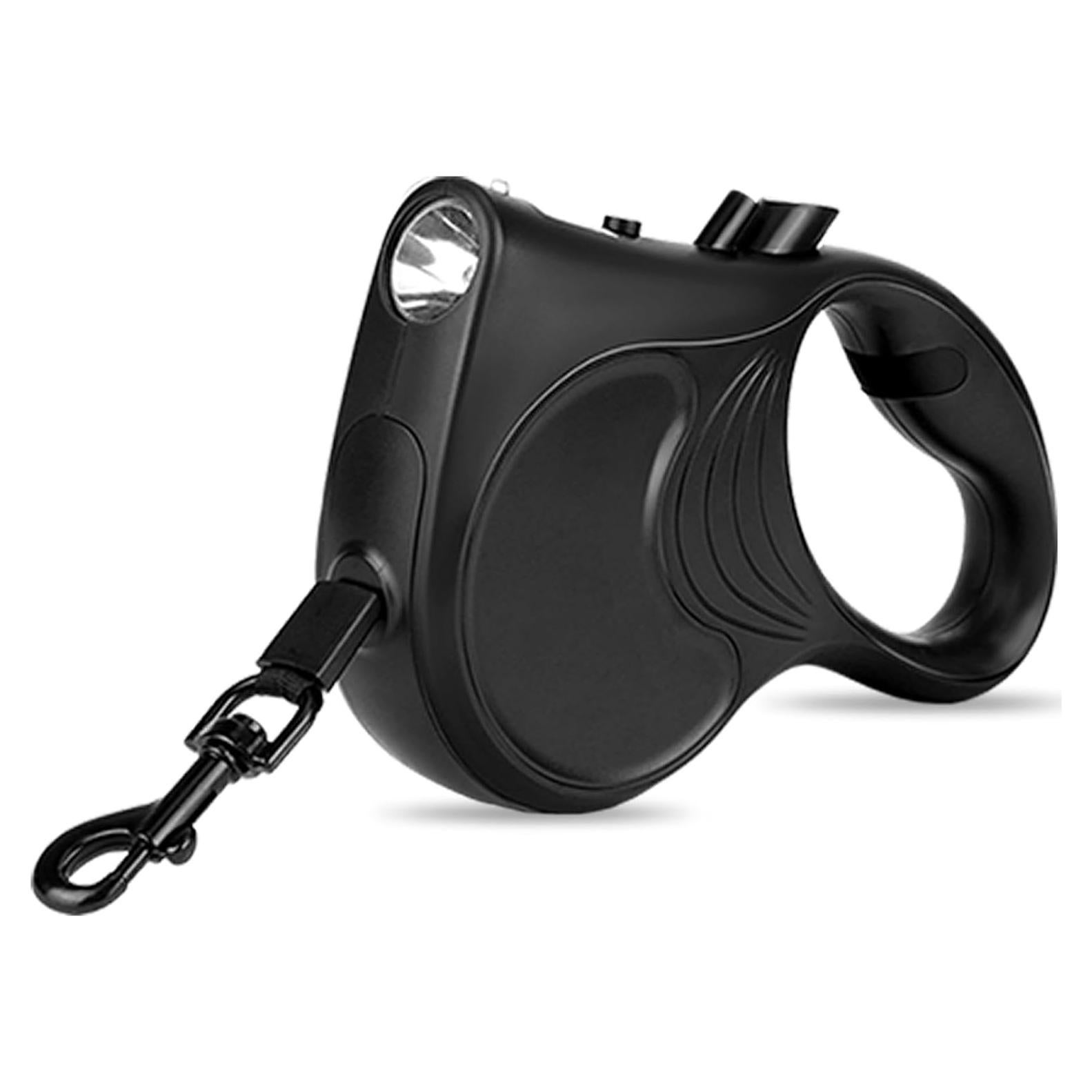 Correa retráctil para perro Cixishi 5m hasta 35kg con linterna