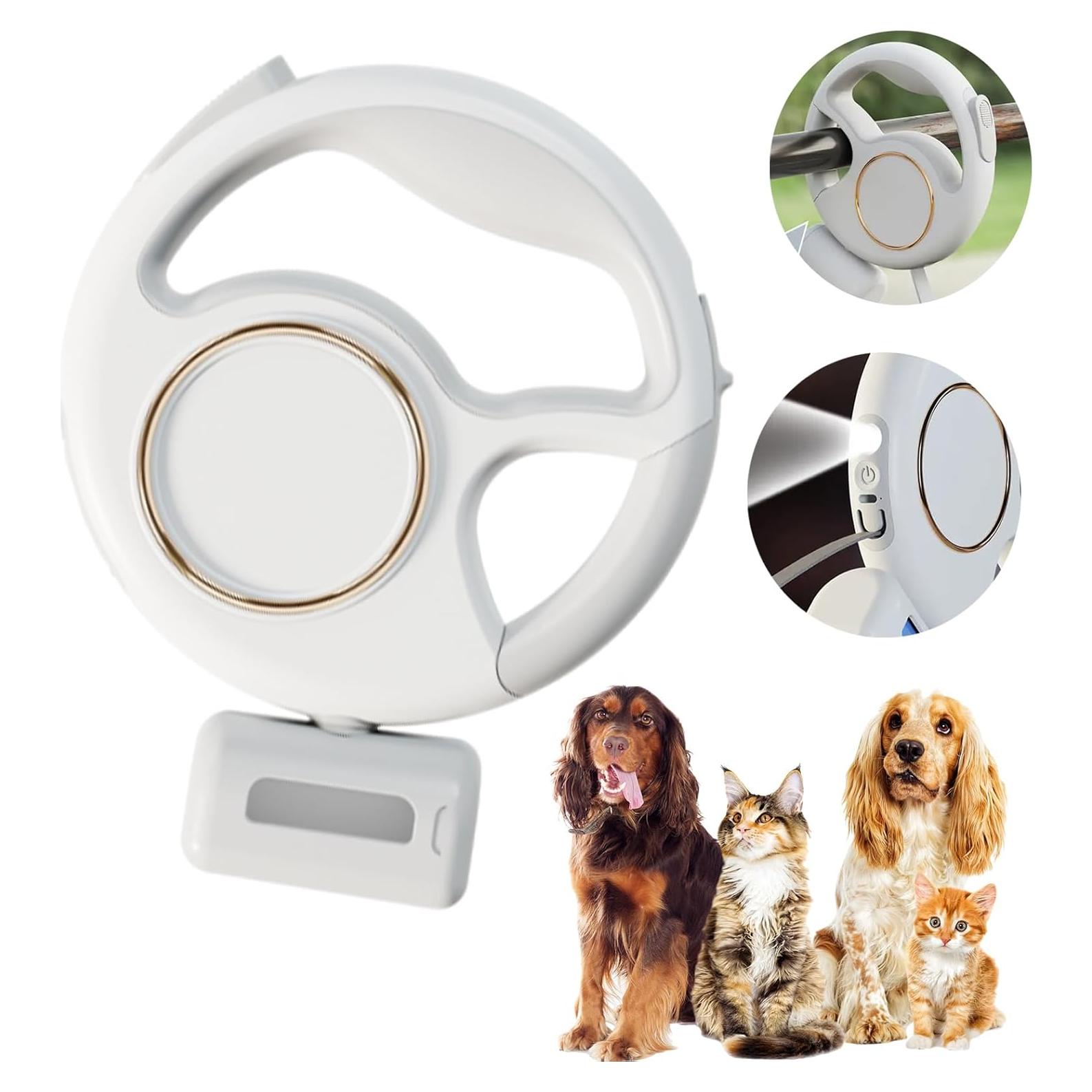 Correa Retráctil para Perros Zividodo 3.05m con Luz LED y Dispensador