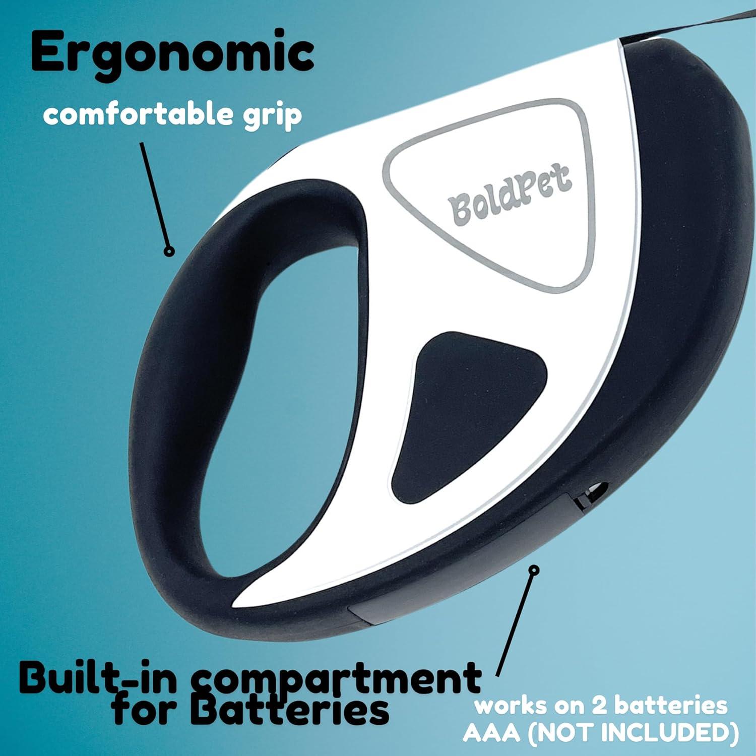 Correa Retráctil para Perros Pequeños Qqpets 3m con LED