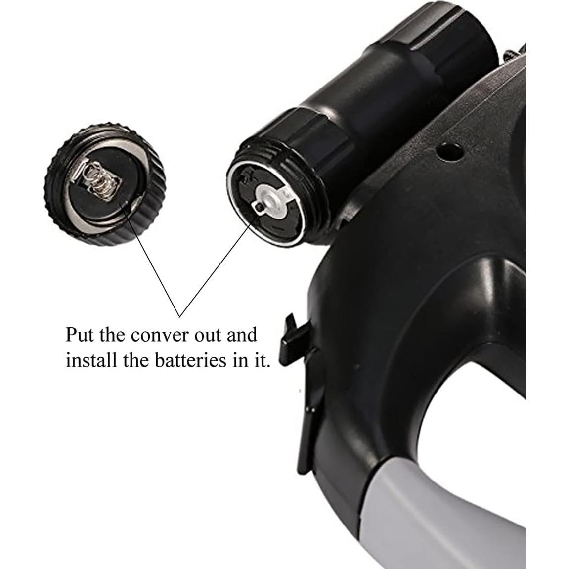 Correa Retráctil para Perros Giveme5 8m con Linterna LED