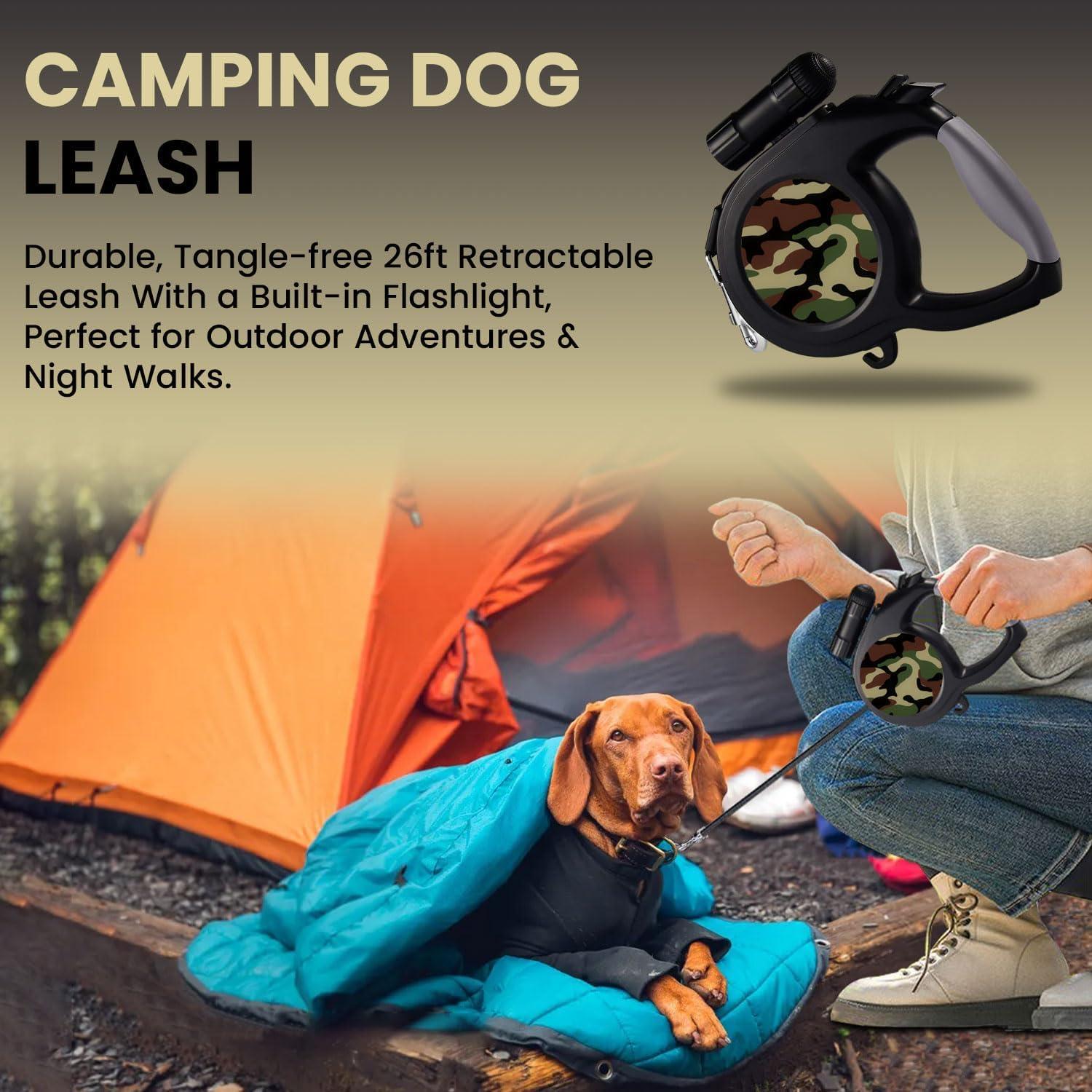 Correa Retráctil para Perro Camo 8m - Mejores Suministros