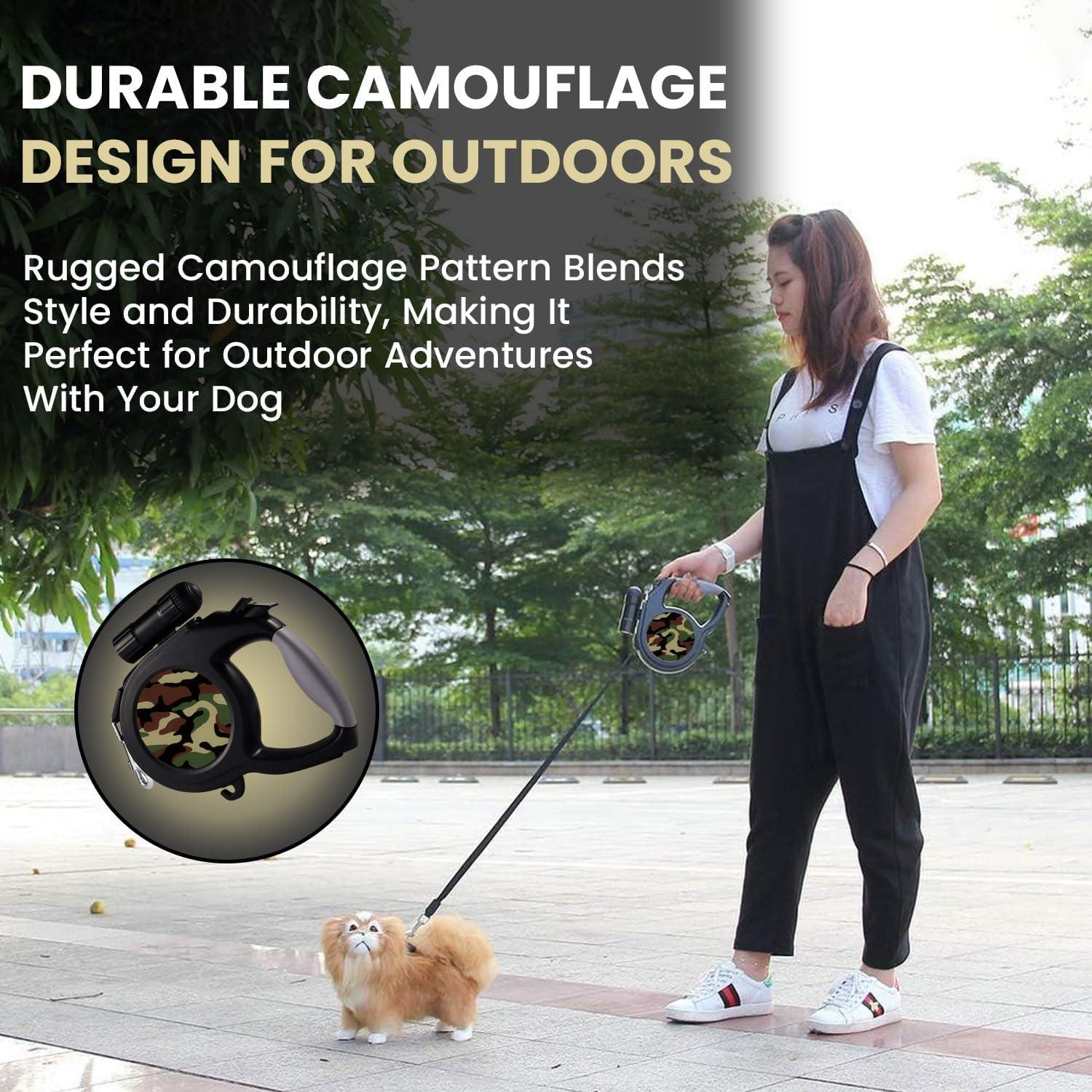 Correa Retráctil para Perro Camo 8m - Mejores Suministros