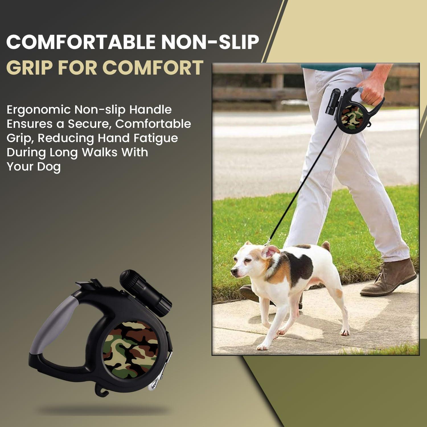 Correa Retráctil para Perro Camo 8m - Mejores Suministros